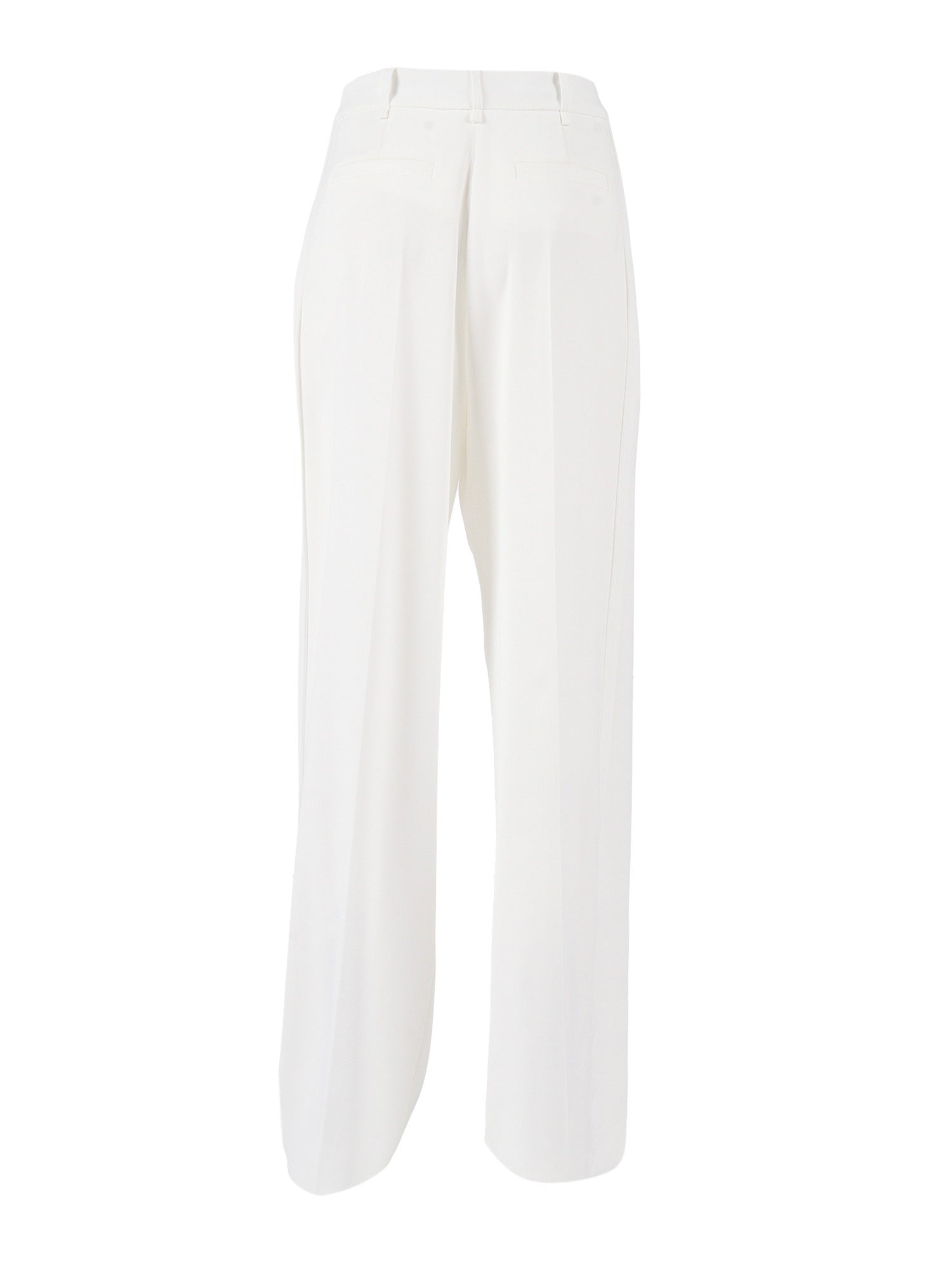 TROUSERS White Polyester Elastane Pant