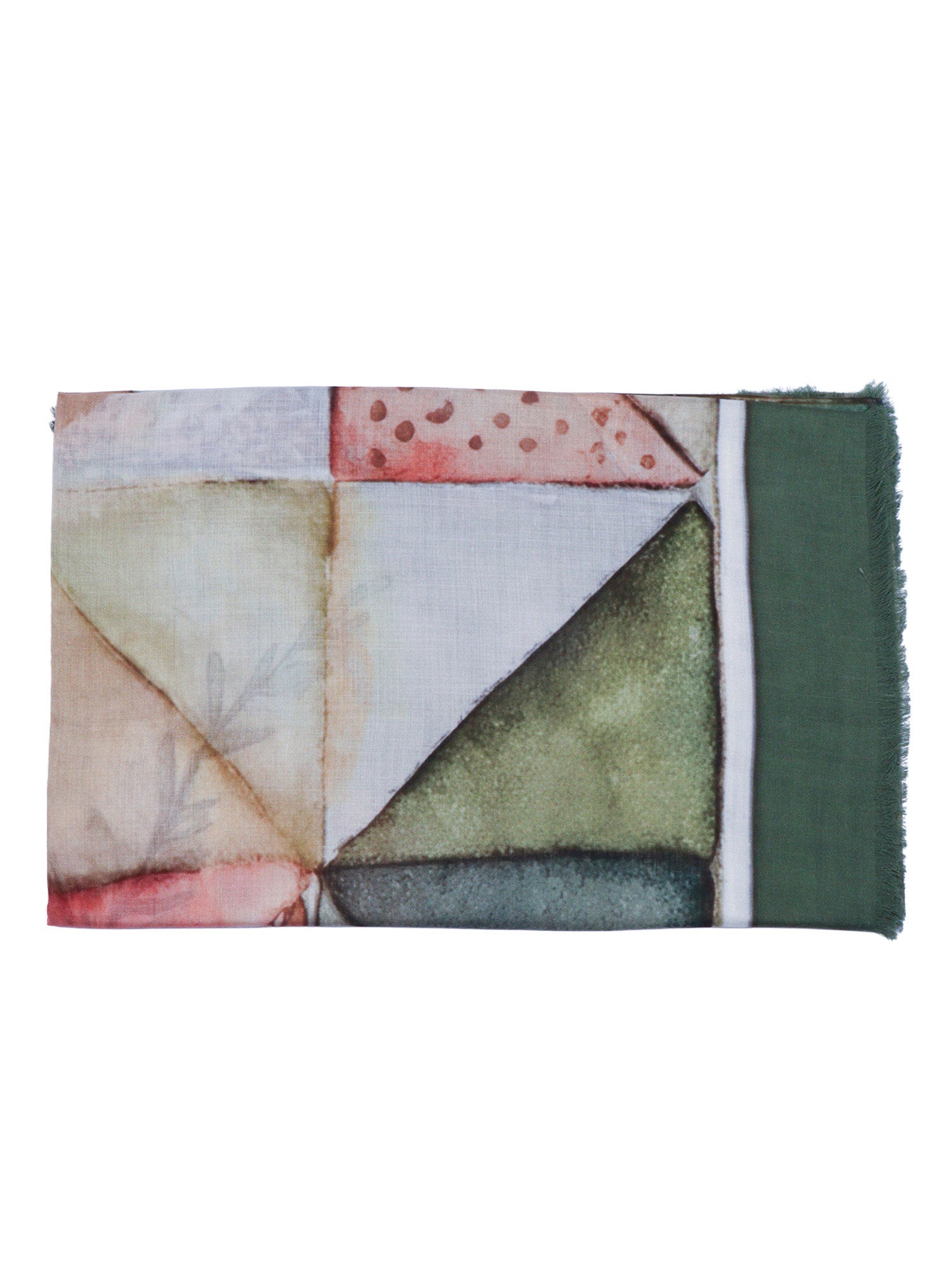 Perla Stole Green Modal Silk Scarf