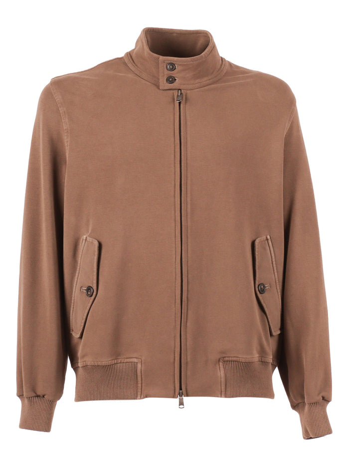 Harrington J.g.dyed Brown Jacket