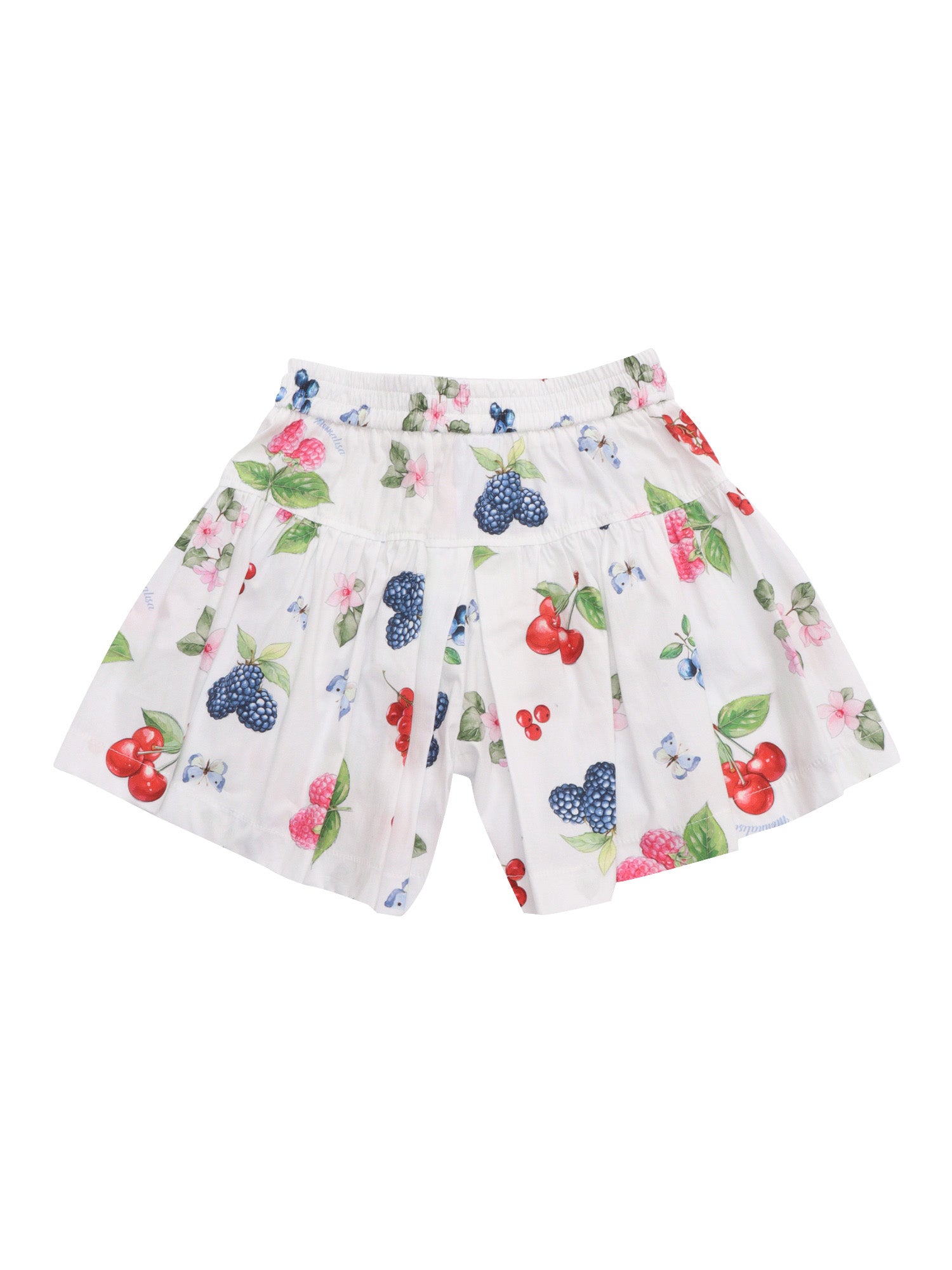 FRUIT PRINTED SHORTS White Cotton