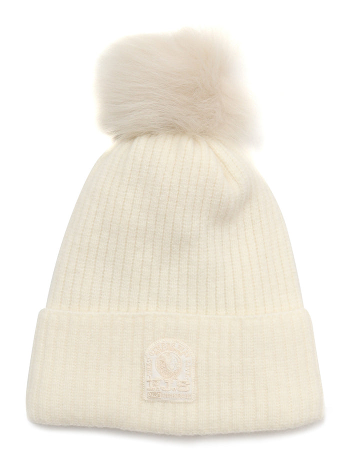 Alpaca Pom Hat Knitted Beanie