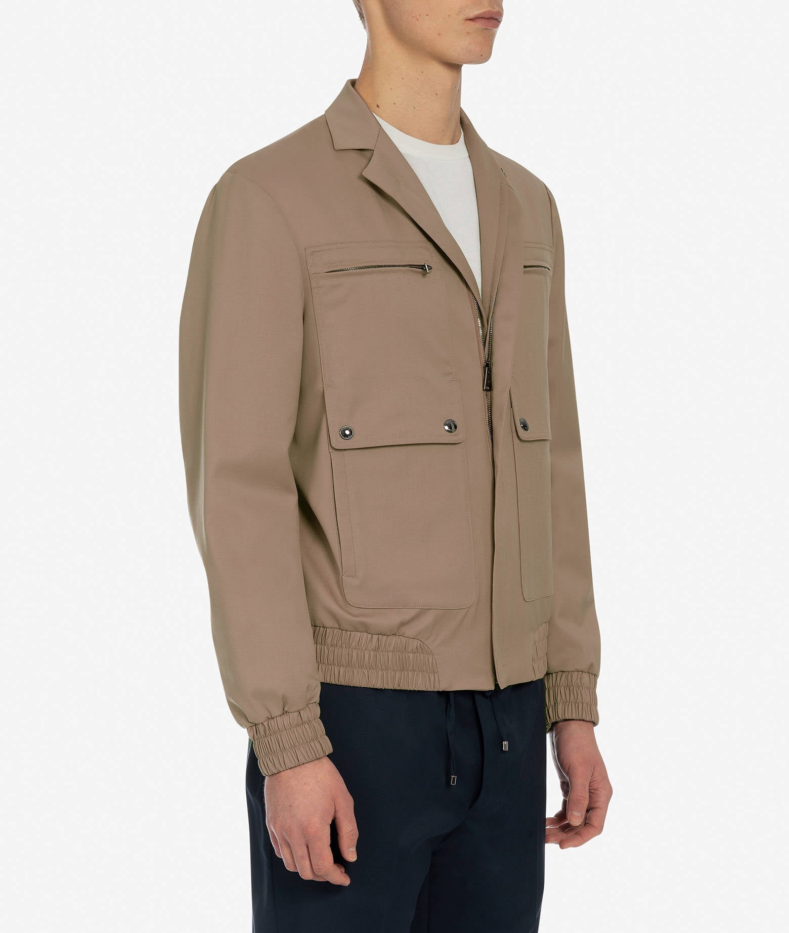 Wool Jacket Croker Olive Sportwear Blouson