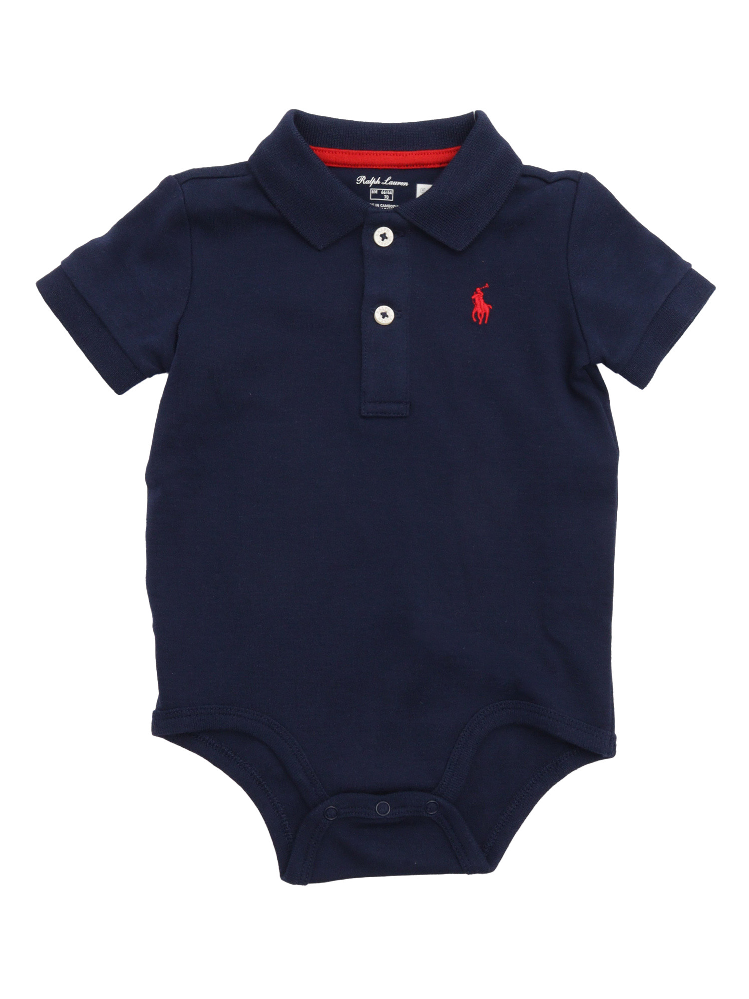 SS POLO-ONE PIECE-BODYSUIT Blue Cotton Body Suit