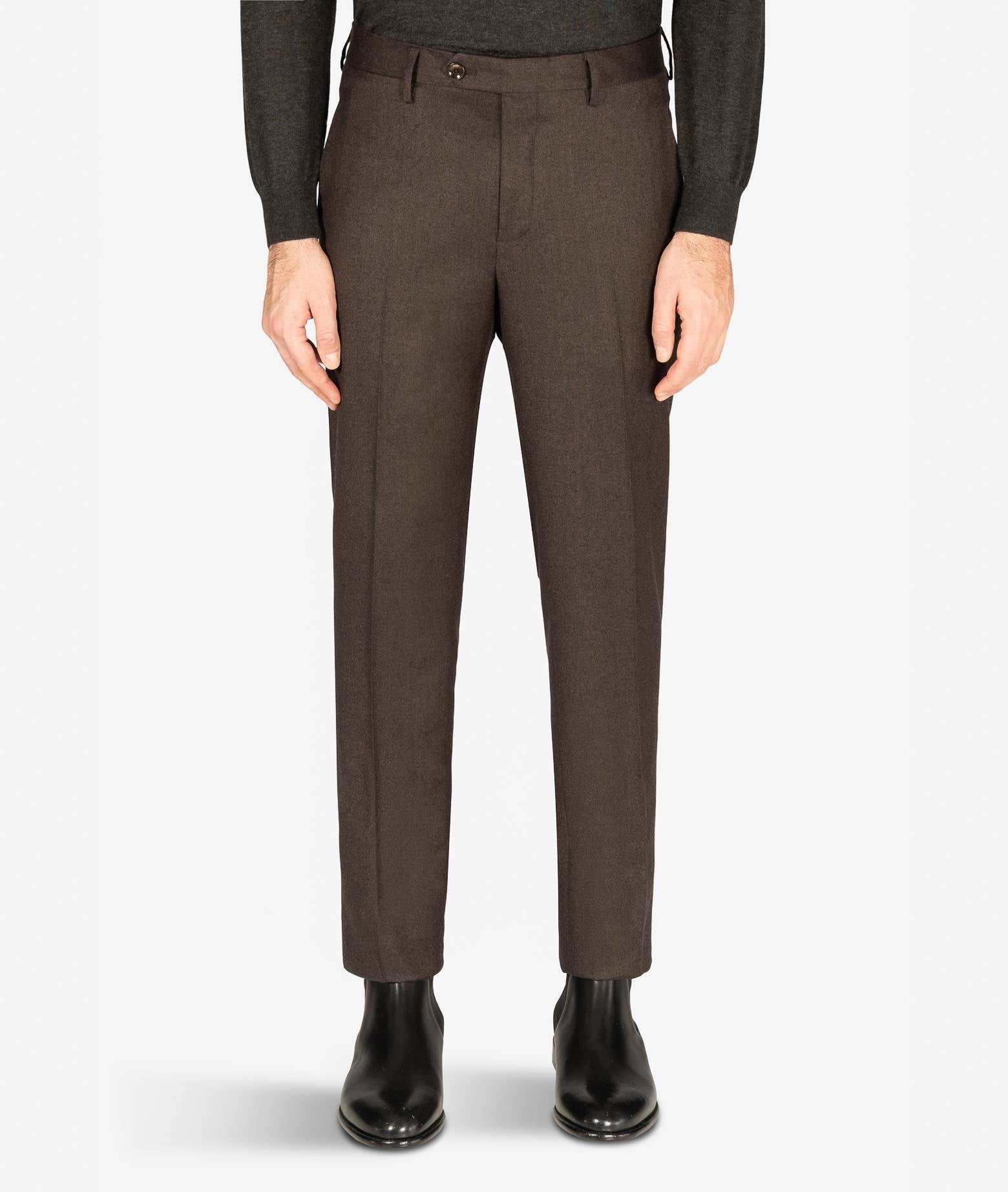 Wool Chino Bormio Chocolate Sportswear Trousers