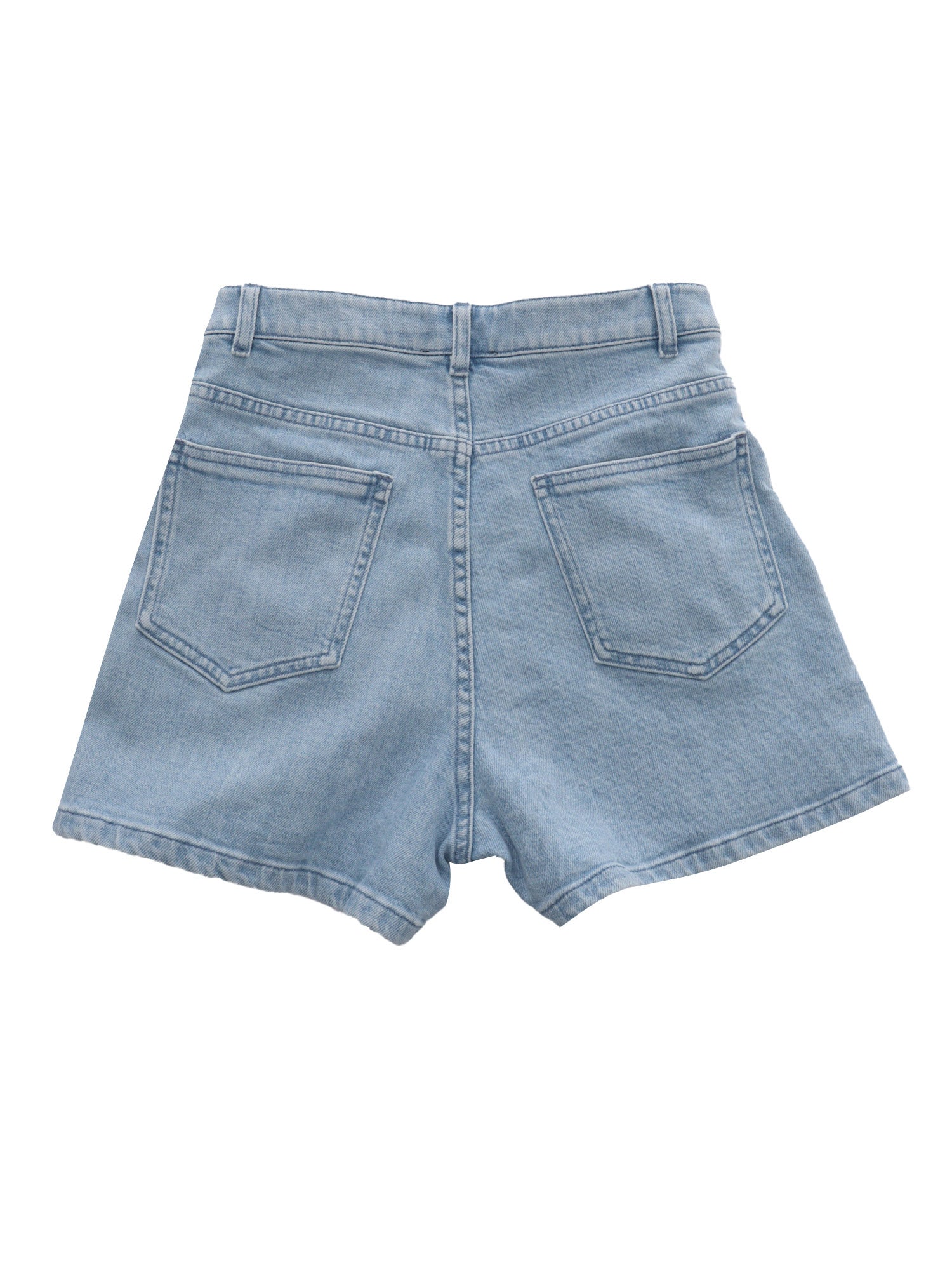 SHORTS Light Blue Cotton Elastane