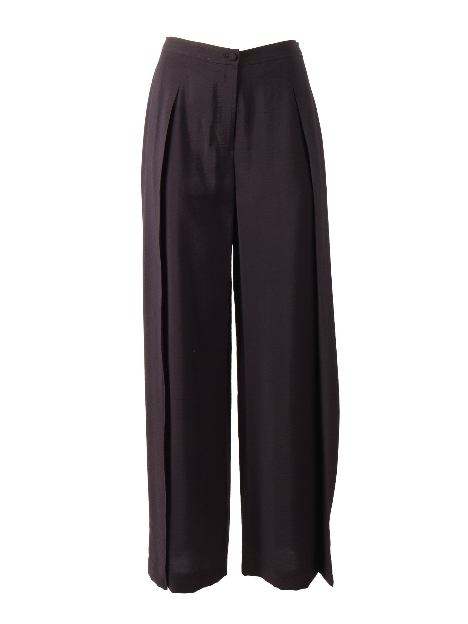 TROUSER Blue Viscose Polyamide Pant