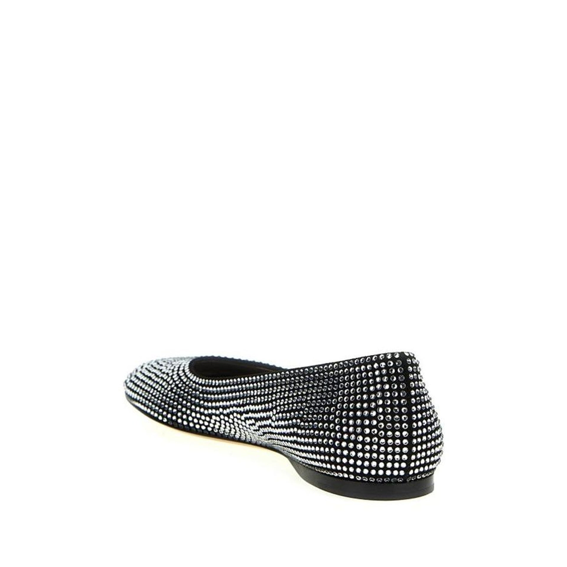 Loewe Toy Strass Ballerina Flats Black Goat Leather