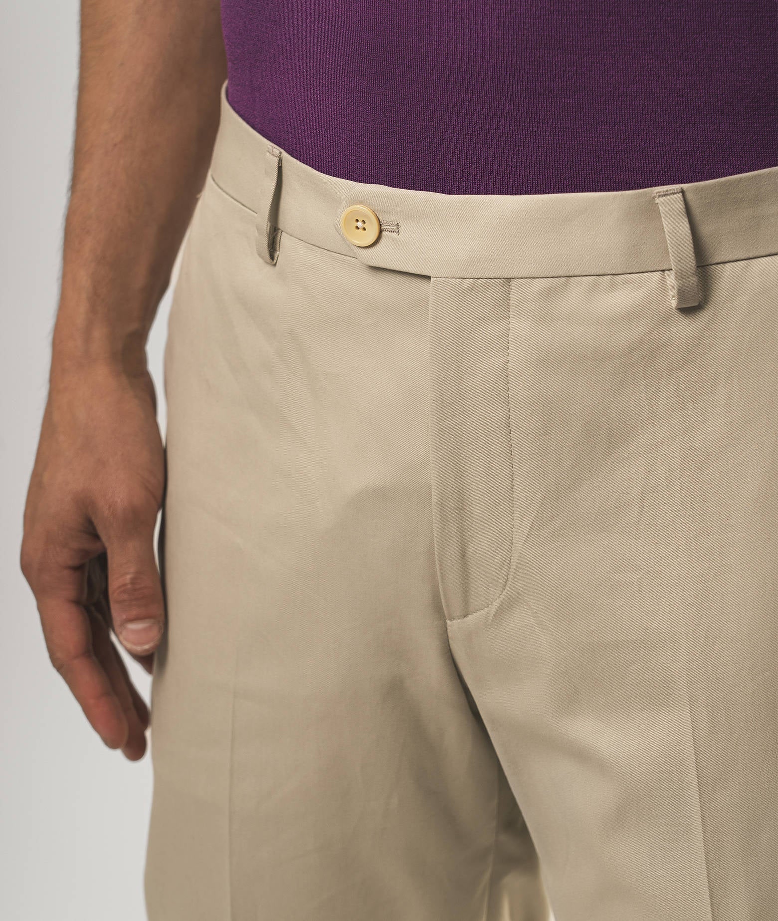 Cotton Chino Ischia Blue Sportswear Trousers