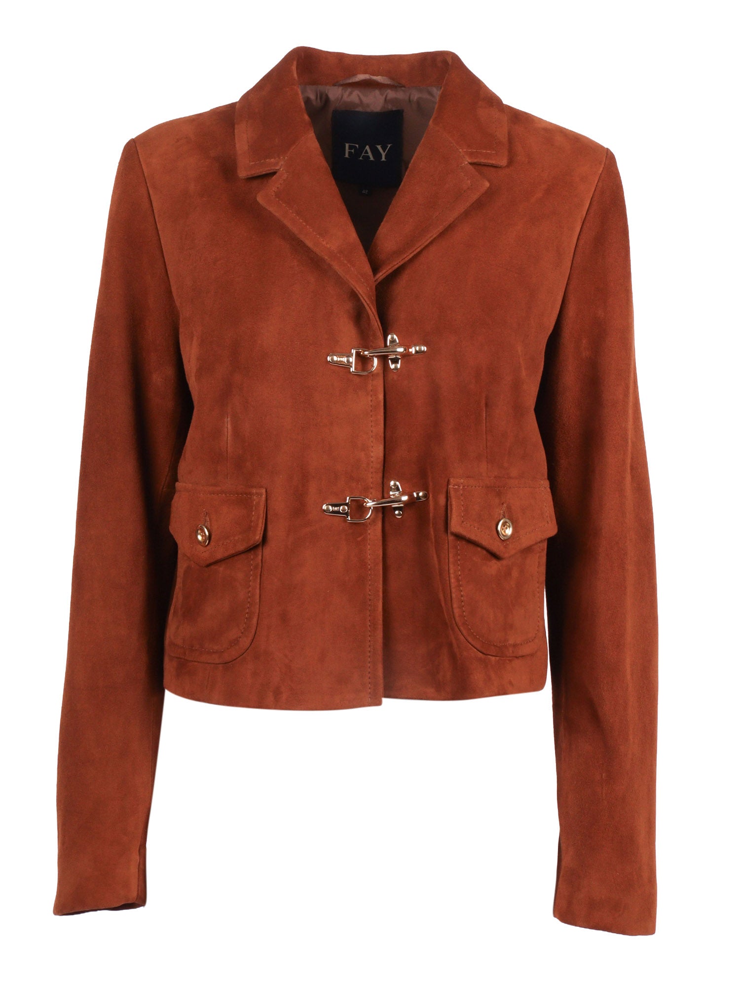 2 Ganci Crop Jacket Brown