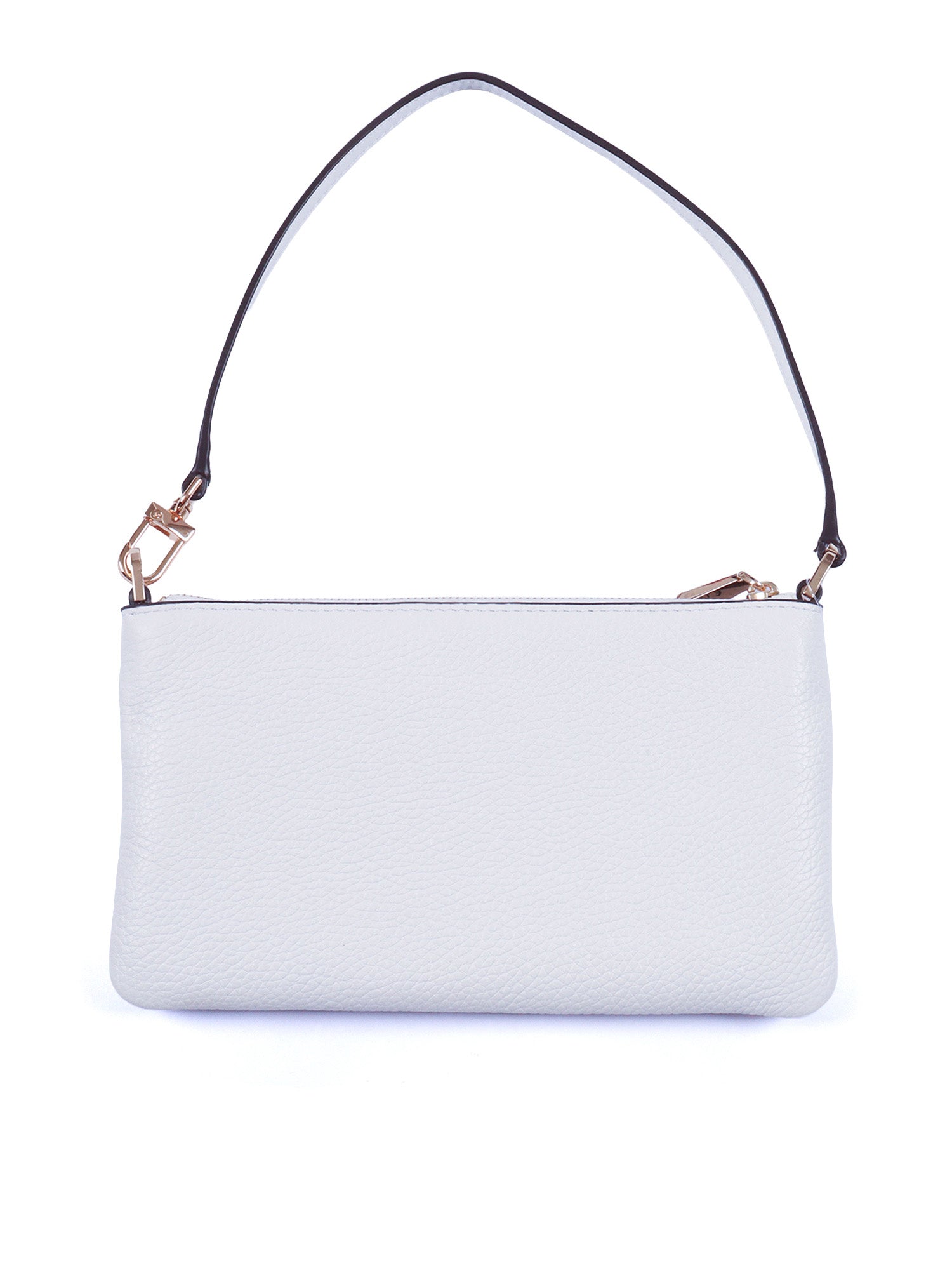 Md Tz Conv Wristlet White Cow Leather Handbag