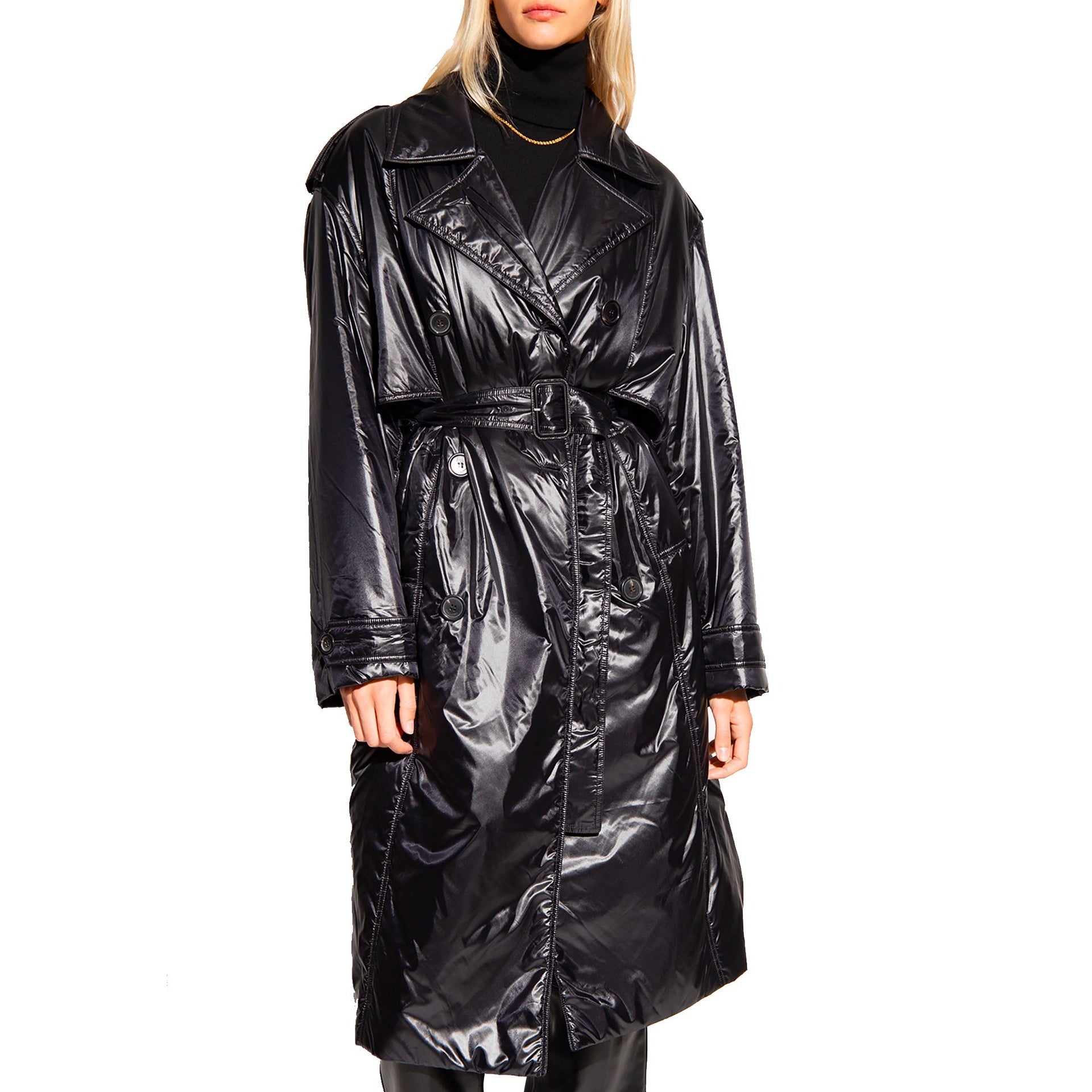 Lightweight Padded Coat Black Polyamide