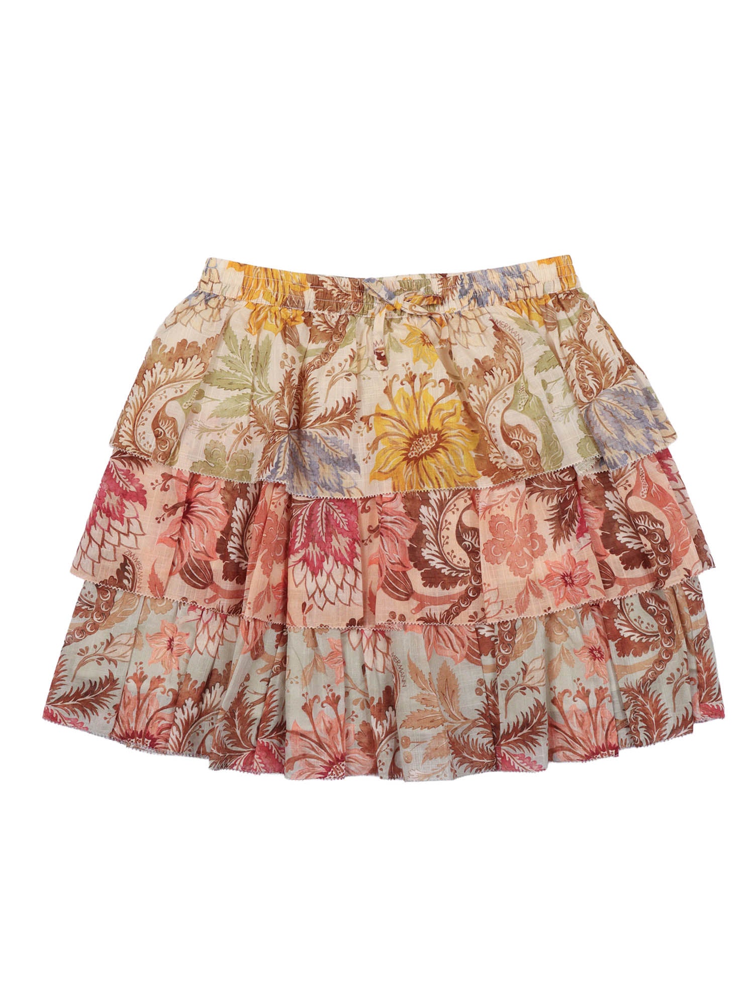 Daylight Kids Tiered Skirt Beige Cotton Lining