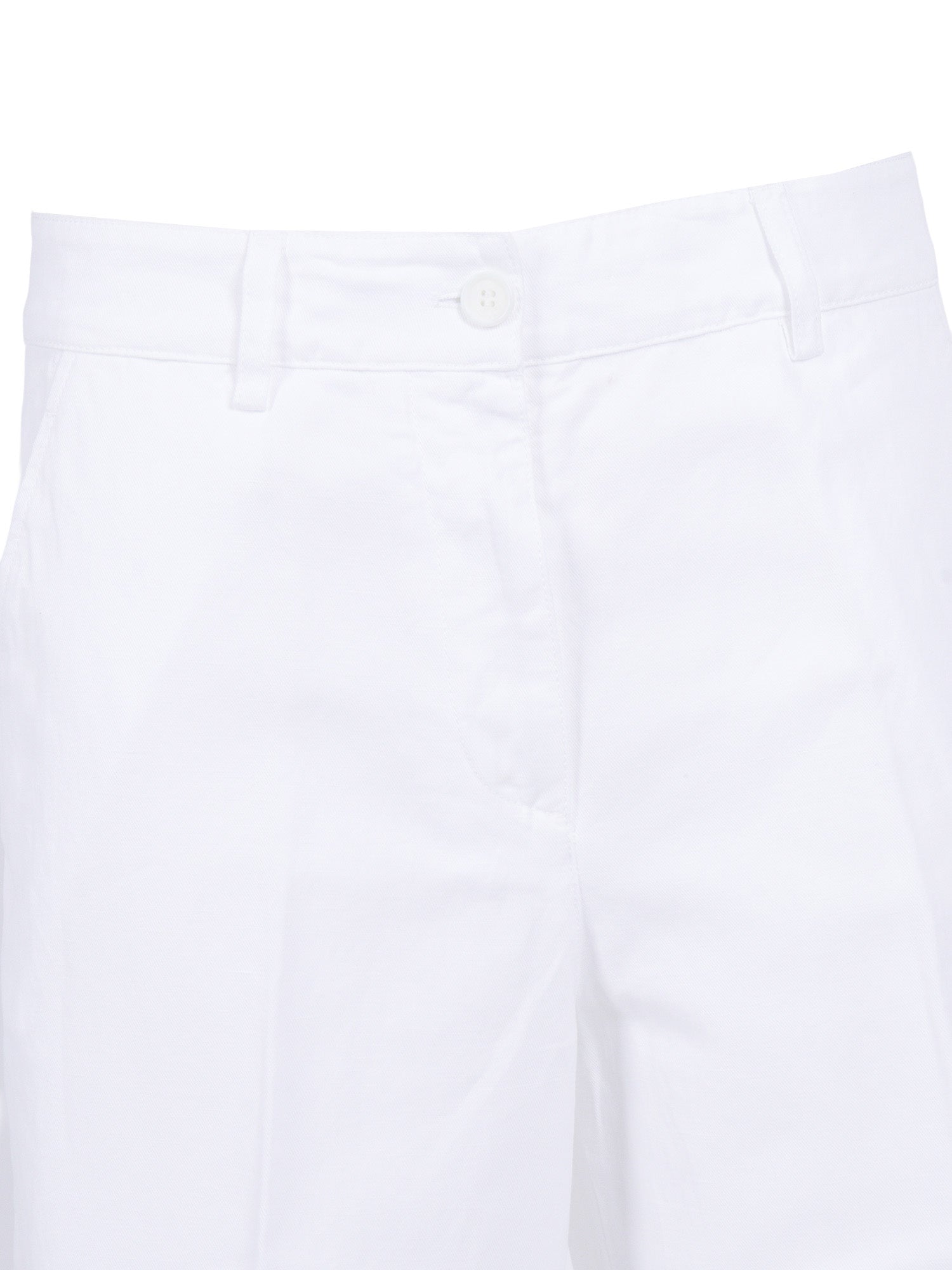 WOMAN PANTS White Cotton Linen