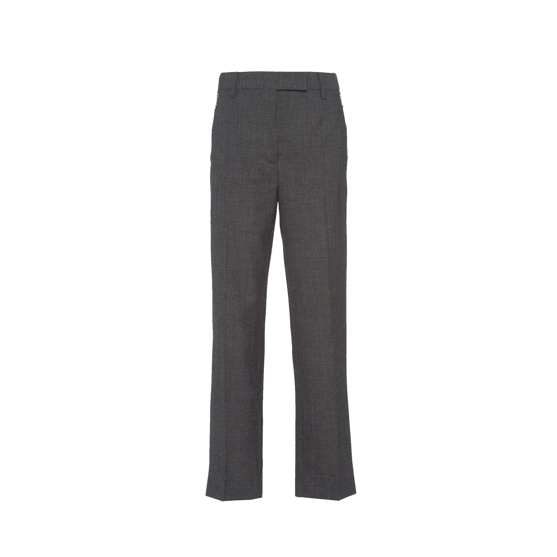 Wool Pants Gray Virgin