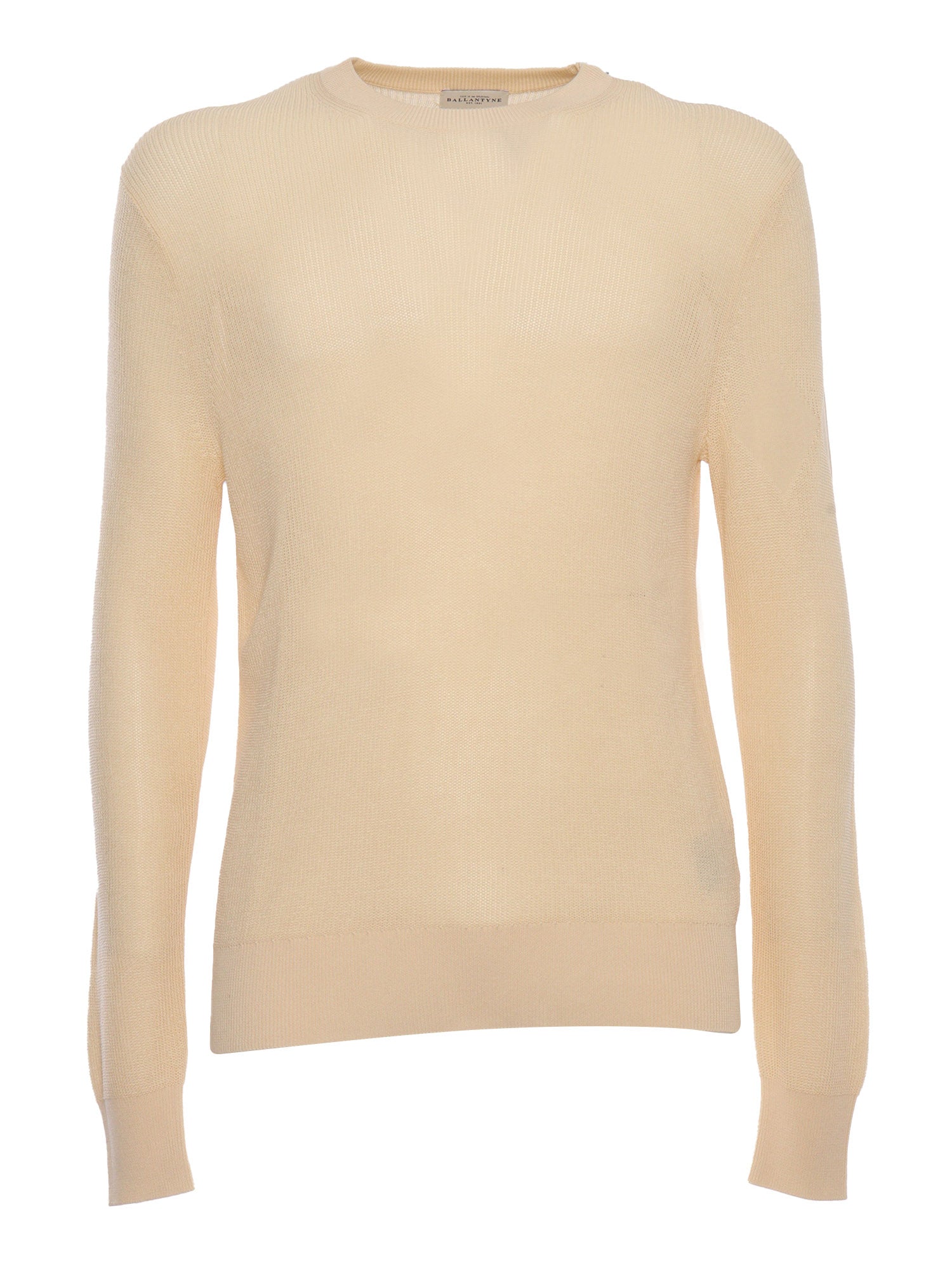 Ocher pullover Beige Cotton Crewneck