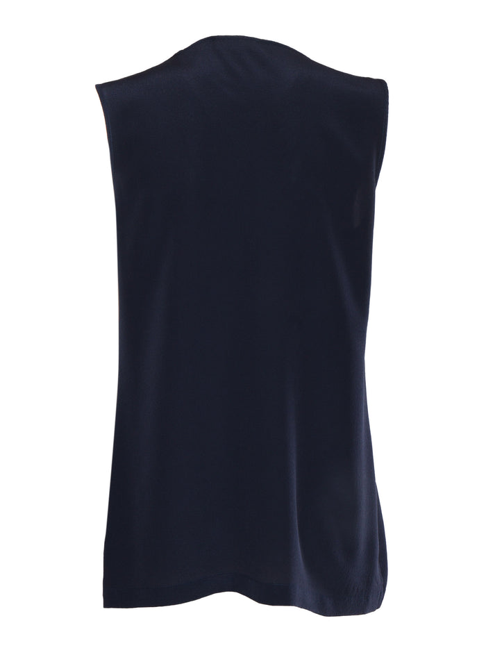 SILK TANK TOP Blue