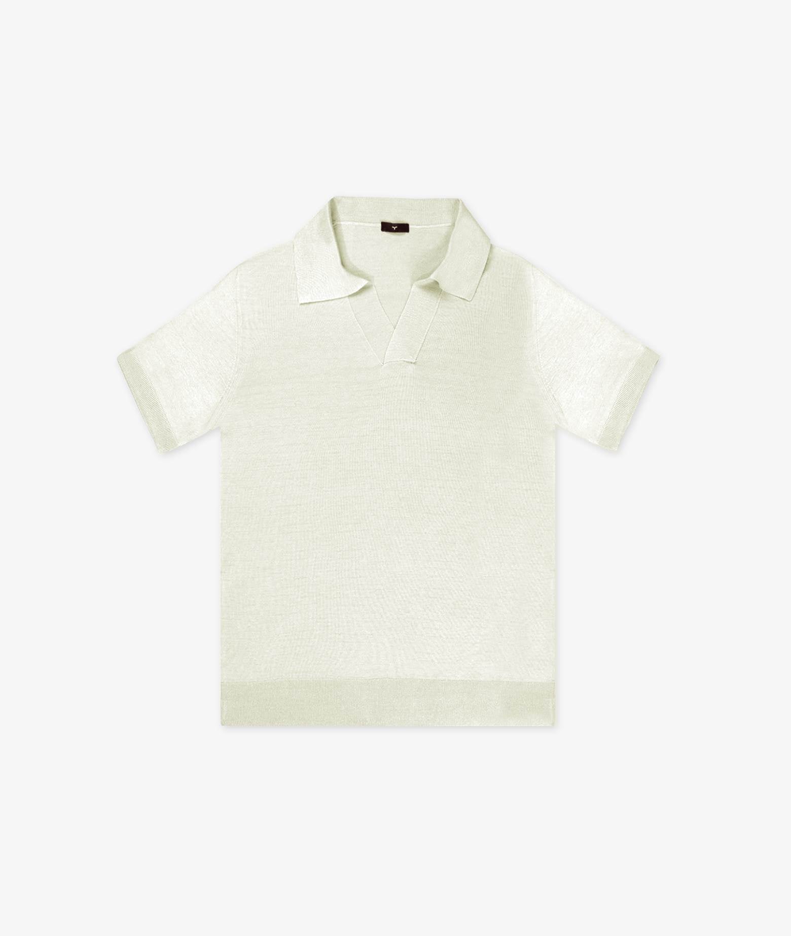 Silk Polo Tulum Ivory Basic Light Kintwear