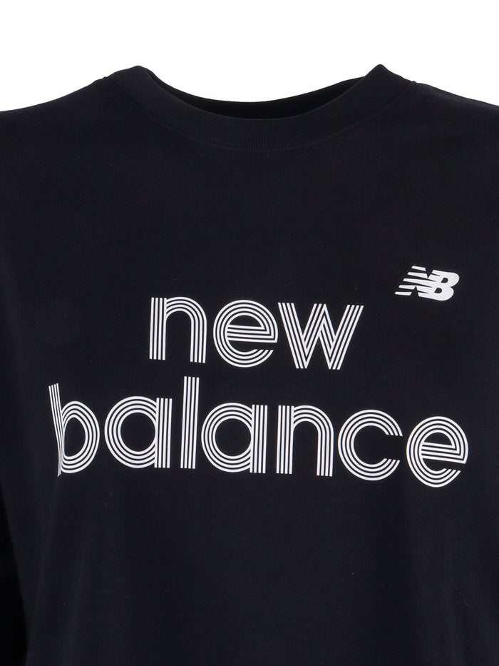 Jersey Graphic T-Shirt - Black Cotton Short Sleeves