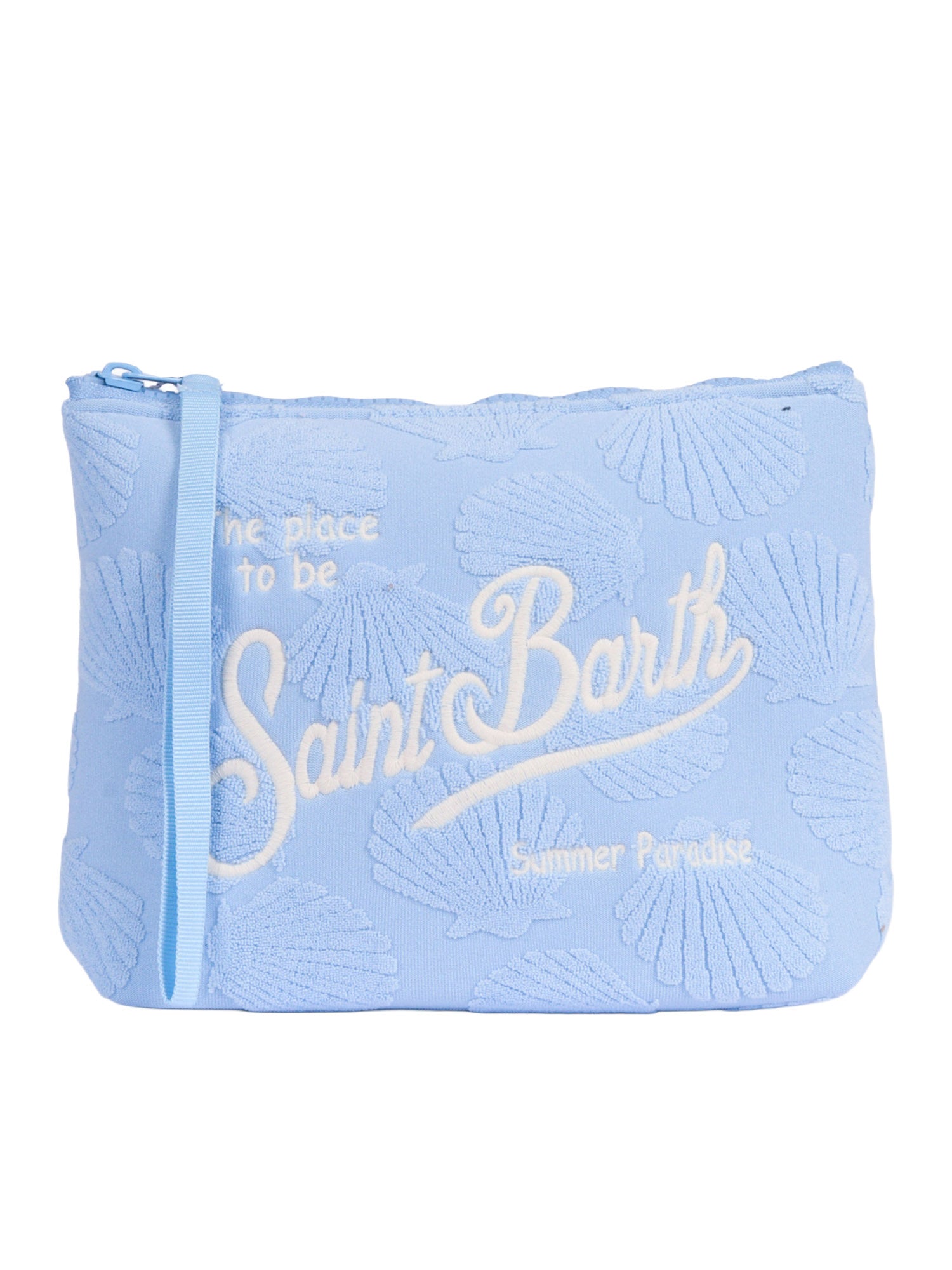 Aline Sponge-Terry Embossed Shell 31 Emb Light Blue Sbr Polyester Handbag