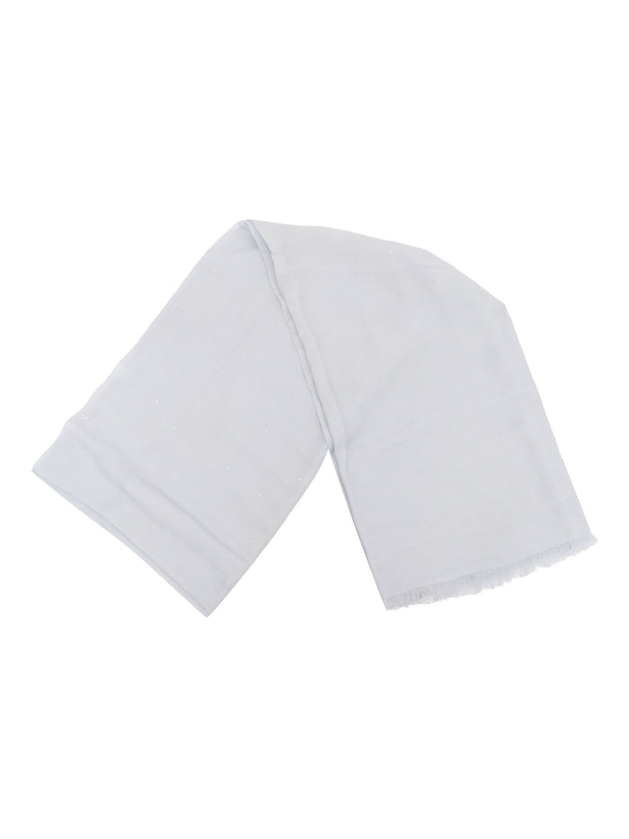Raissa stole Light Blue Wool Polyester Scarf