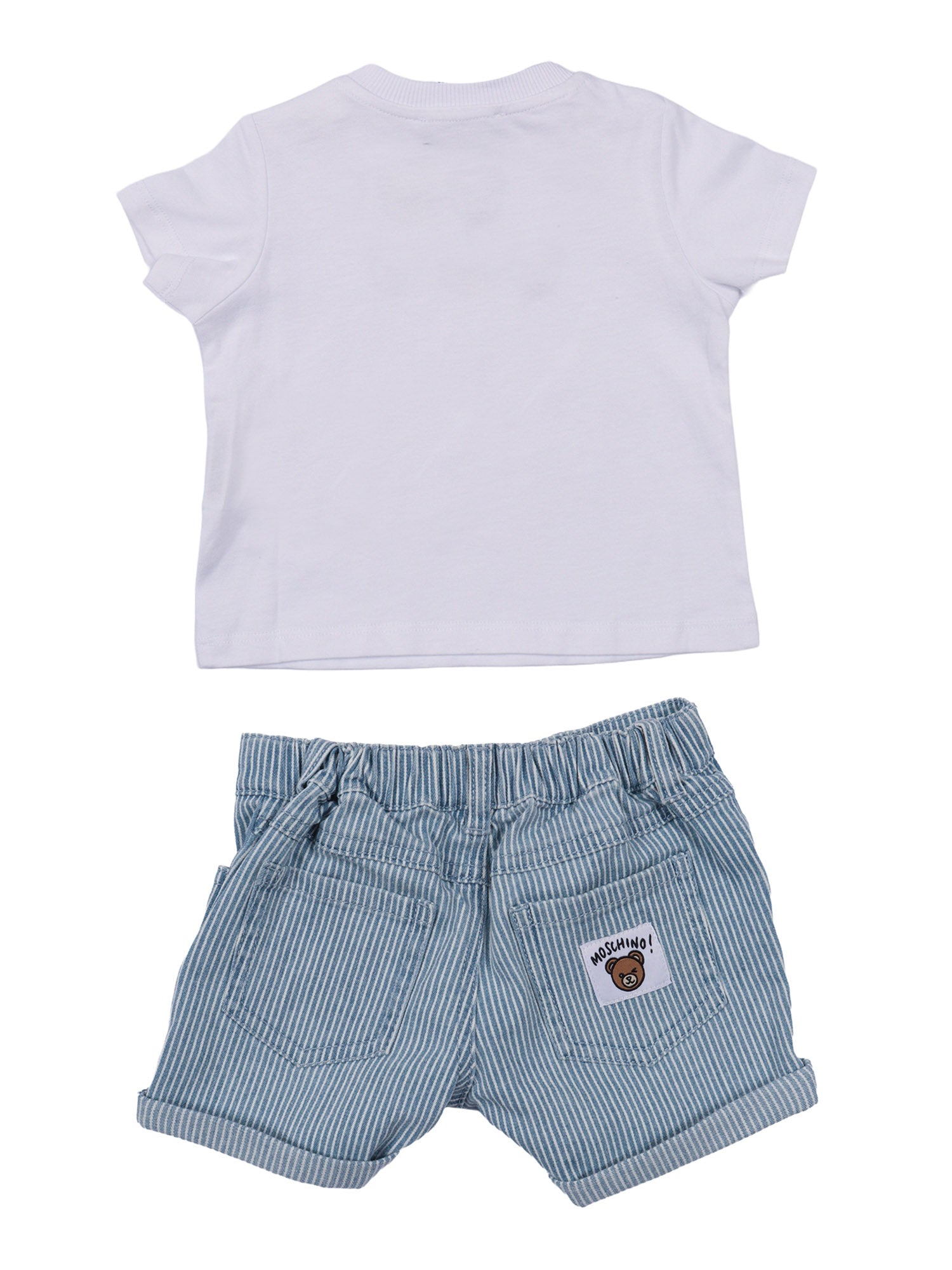 SET SHIRT AND SHORTS White Cotton Elastane