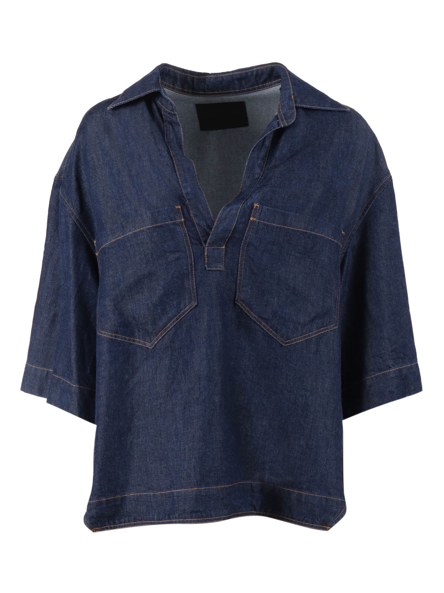 SHIRT Blue Lyocel
