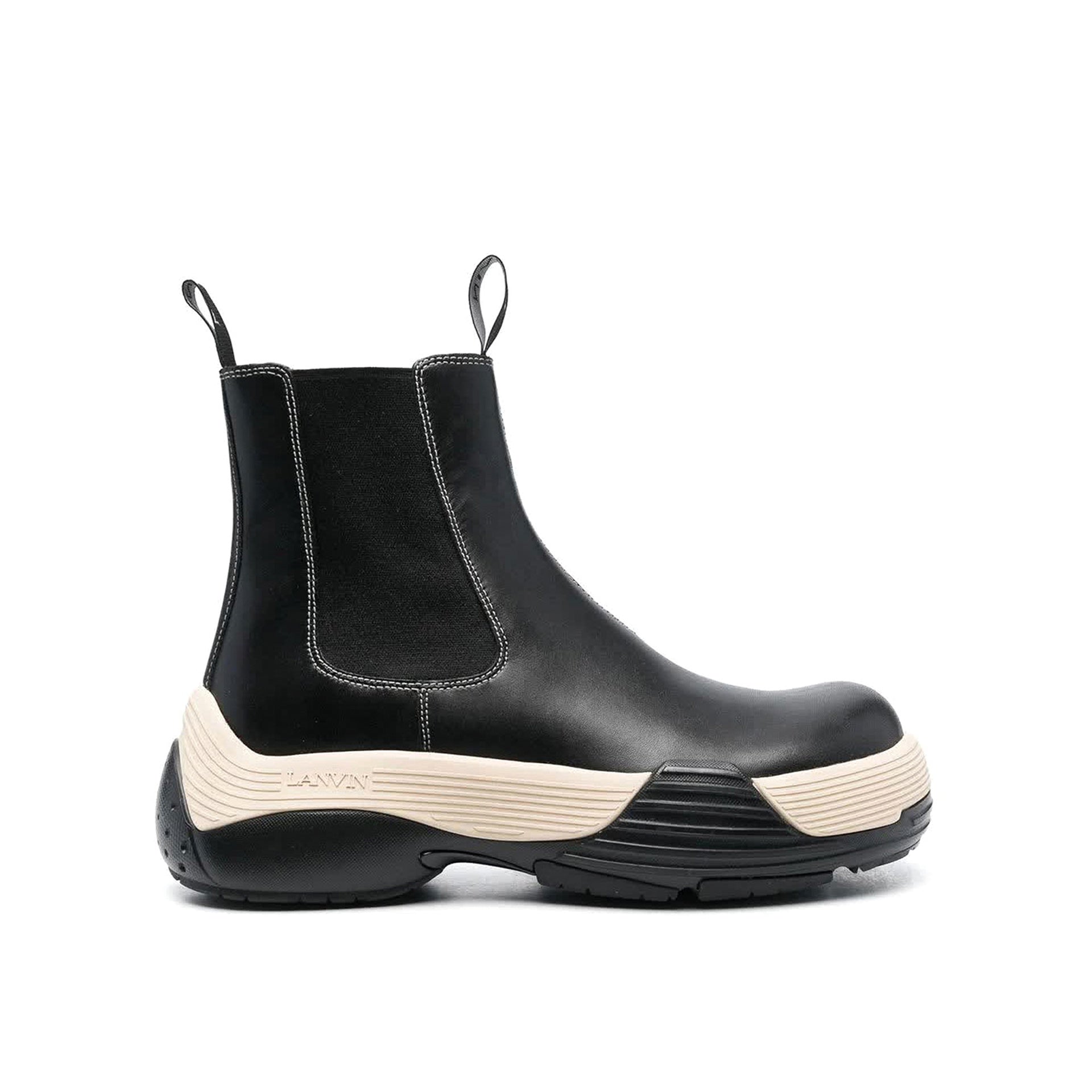 Lanvin Leather Boots Black Calf