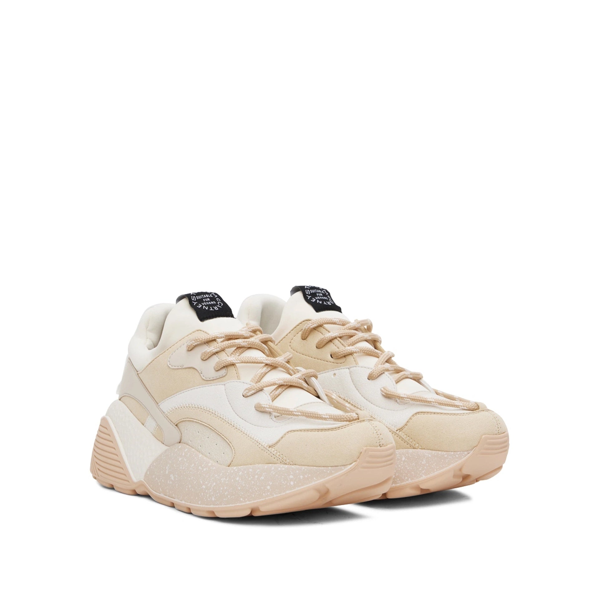 Pastel Multicolor Eclypse Sneakers Yellow Faux Leather