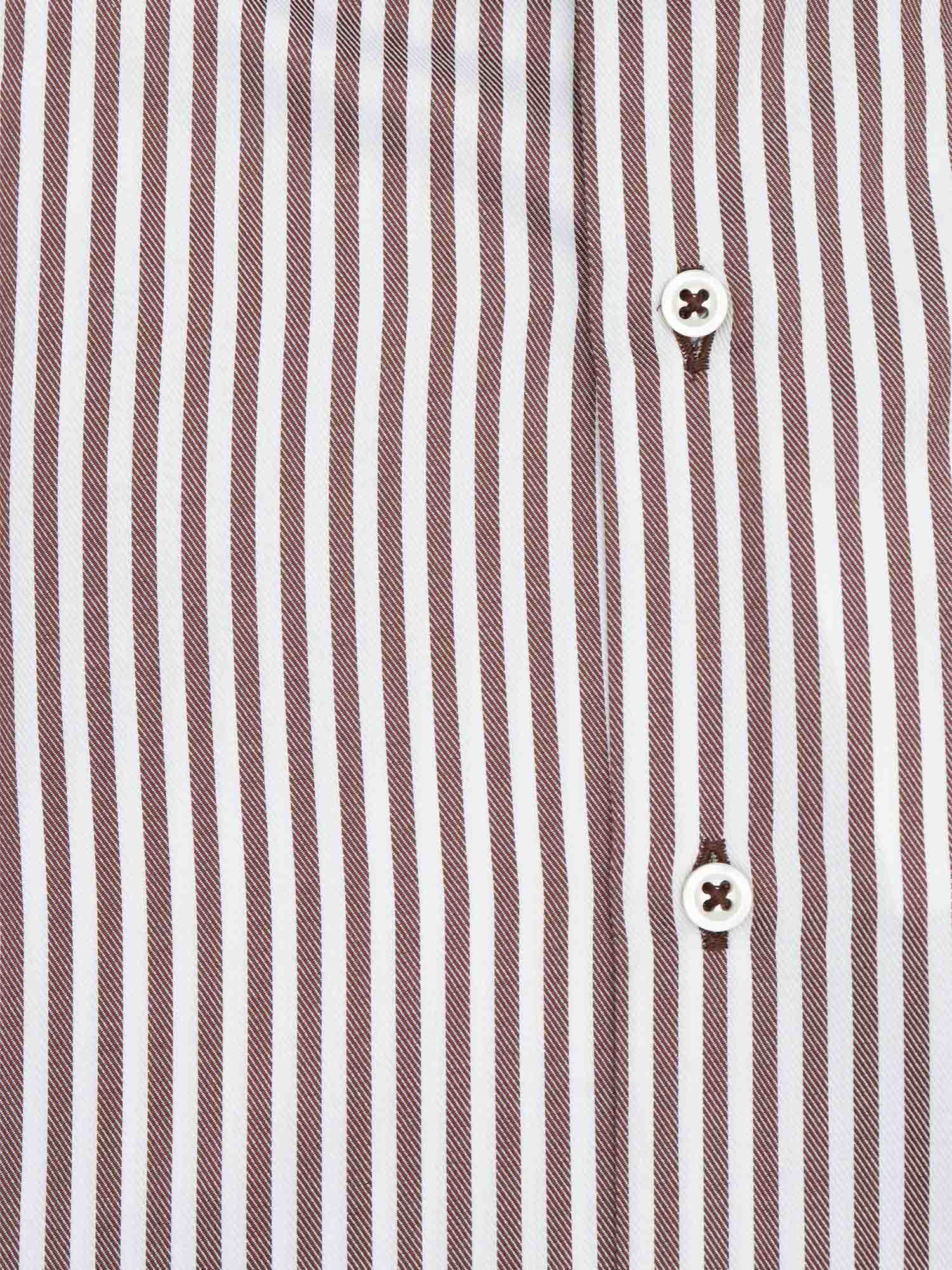 Mens Shirt Brown Cotton