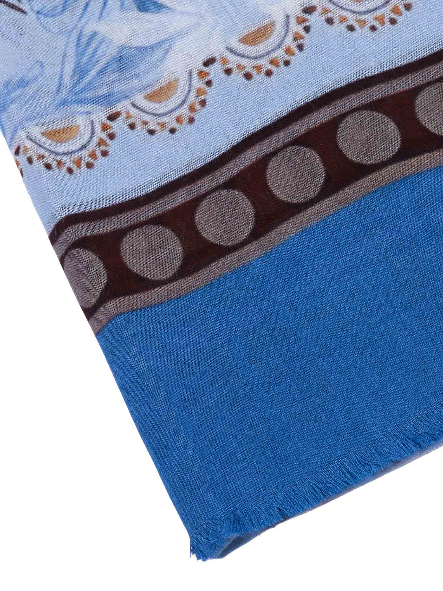 Perla Stole Blue Modal Silk Scarf