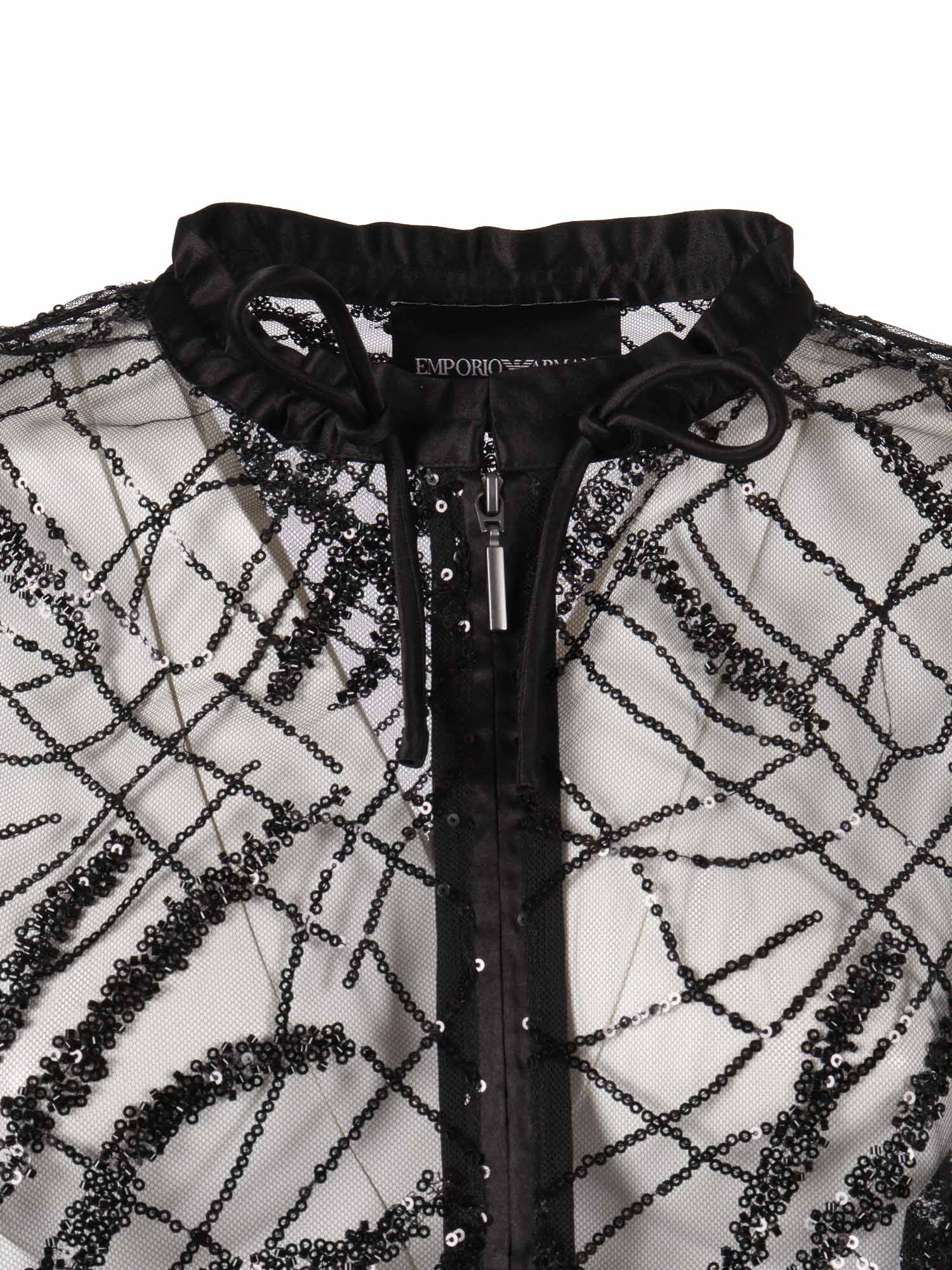 Shirt Jacket Black Polyester Fabric 2