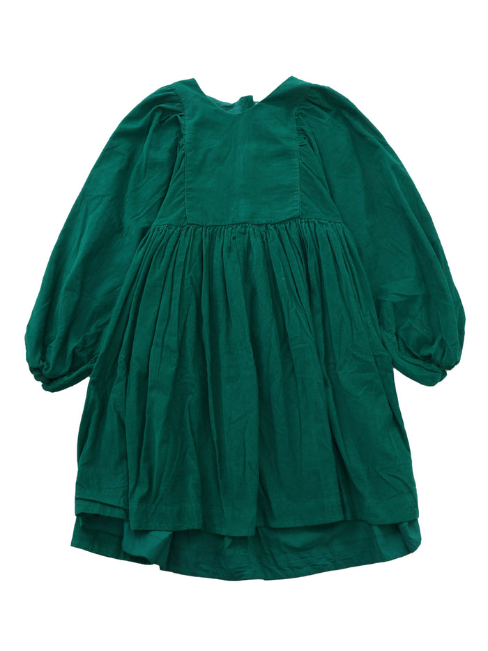 Caiosi Dress LS Green Cotton Organic
