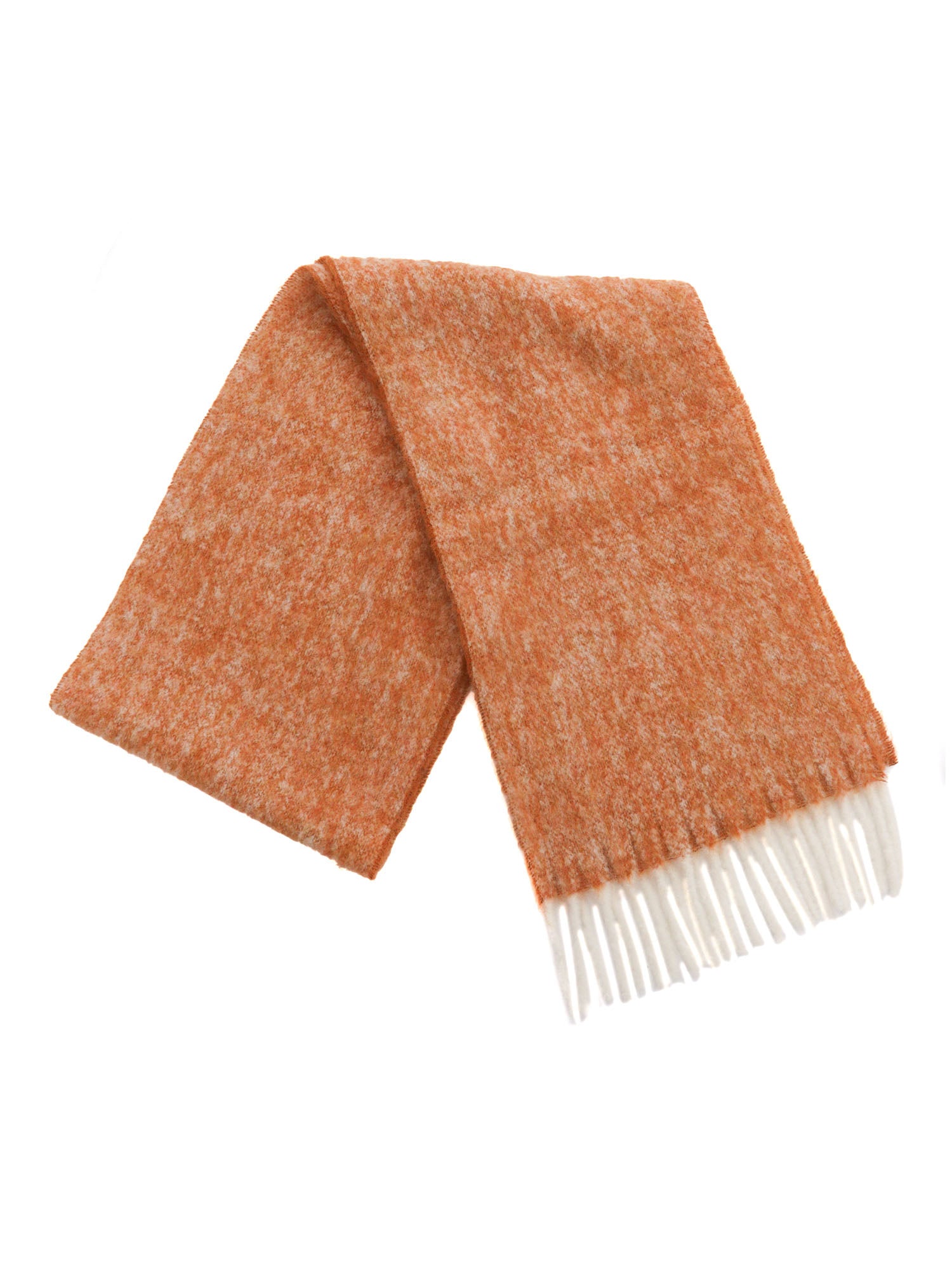 Mirta scarf Orange Alpaca Virgin Wool Polyamide