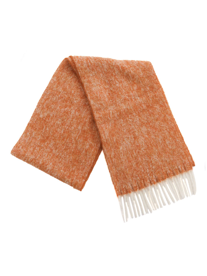 Mirta scarf Orange Alpaca Virgin Wool Polyamide
