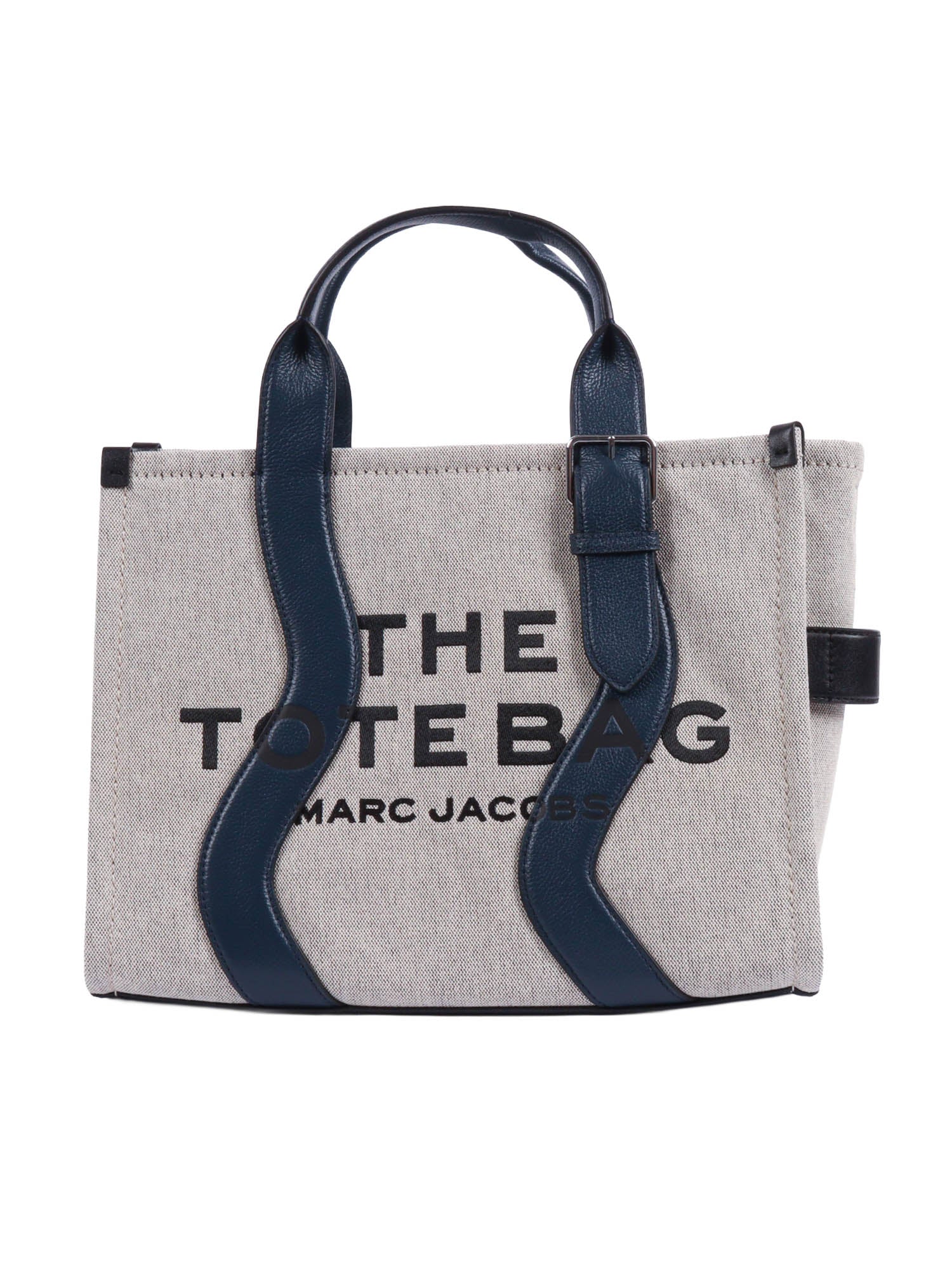 The Medium Tote White Cotton Polyester Handbag