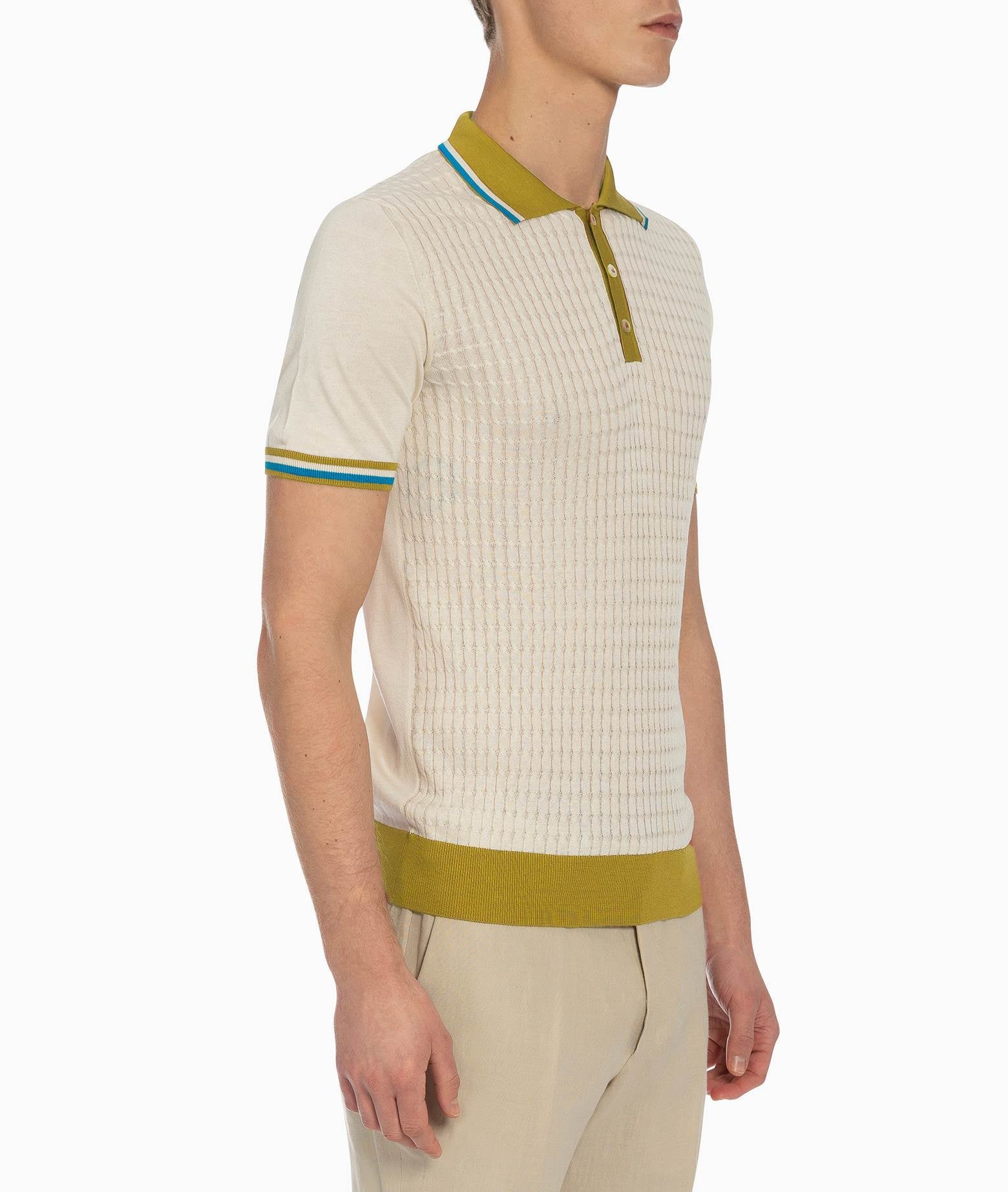Silk Polo Positano Midnightblue Light Knitwear