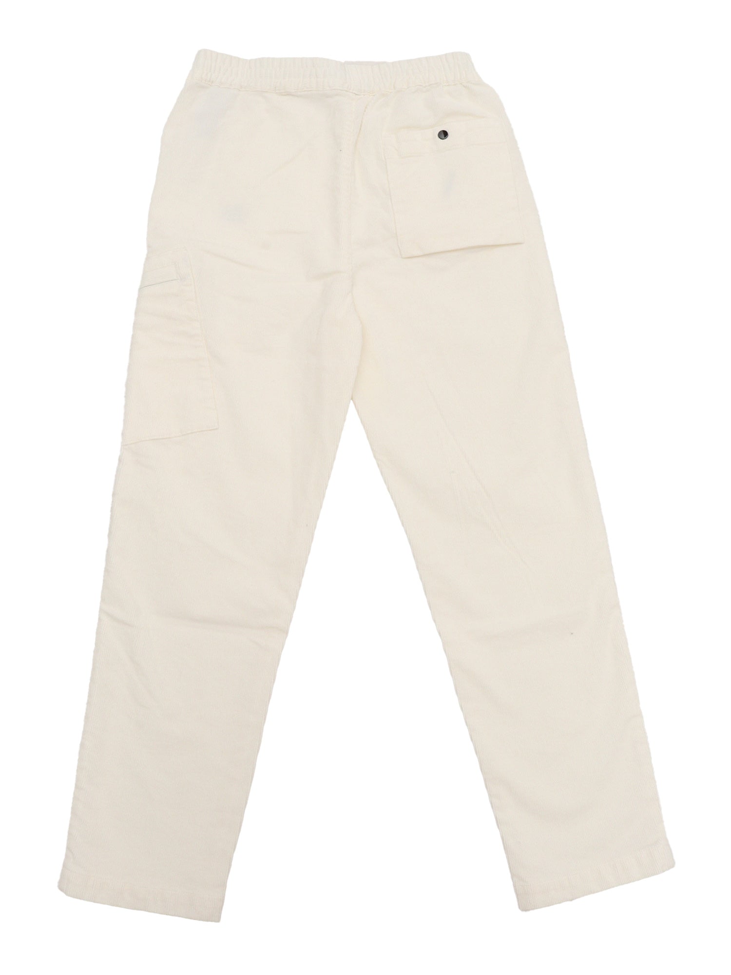 Long Pants White Cotton Elastane