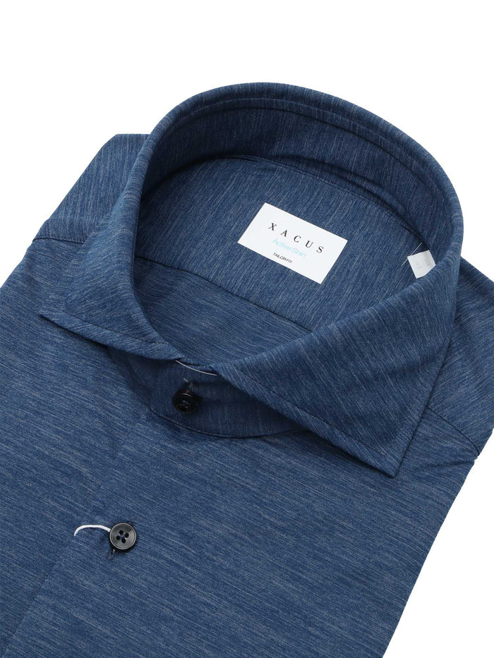 SHIRT Blue Polyamide Polyester Elastane