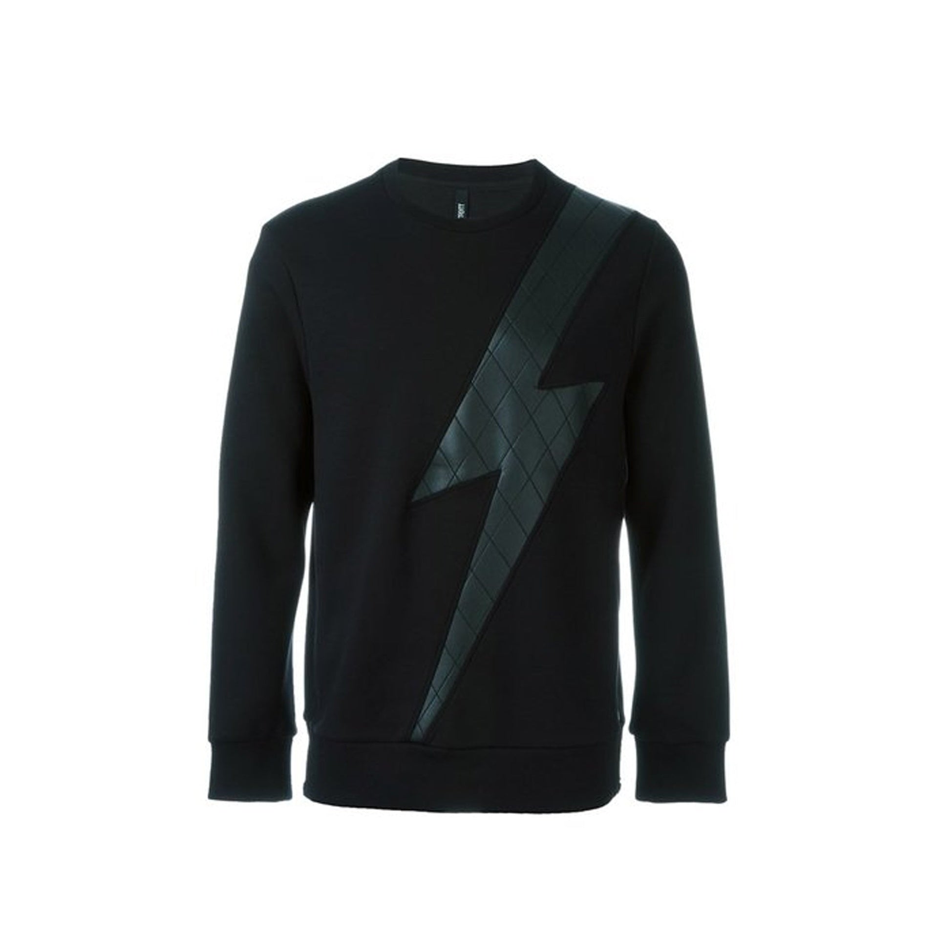 Neil Barrett Flash Design Sweatshirt Black Lyocell Cotton