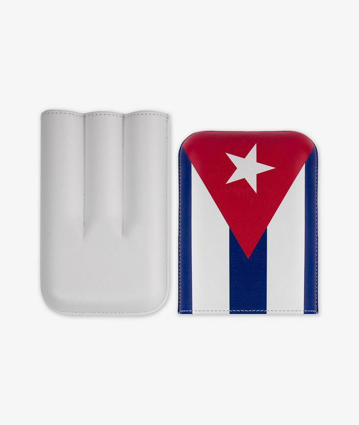 Cigar Holder Cuban Flag Blue Fumatori