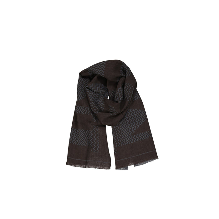 MISSONI Wool Scarf Brown Virgin