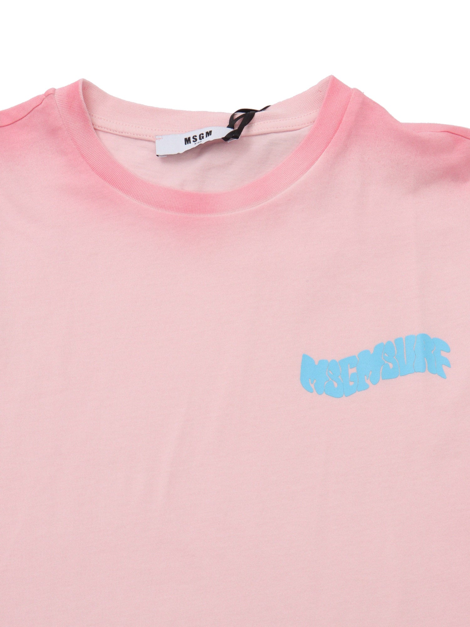 JERSEY AIRBRUSHED T -SHIRT UNISEX Pink Cotton Short Sleeves T-shirt