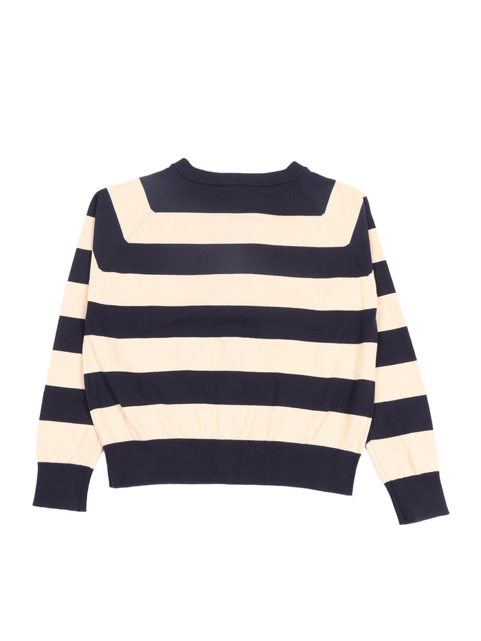 Knitwear Blue Cotton Crewneck