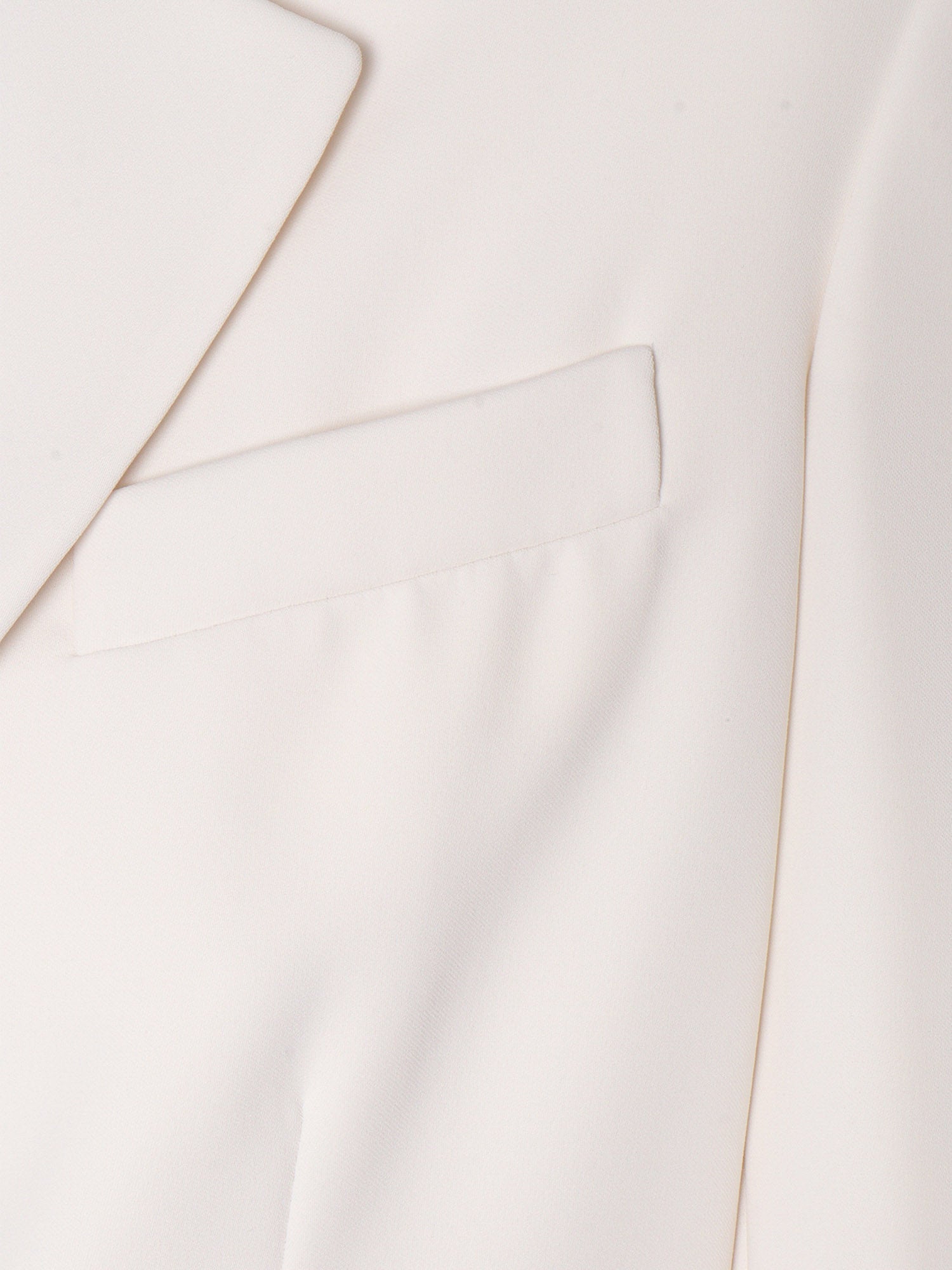 Cream-colored blazer White Polyester Jacket