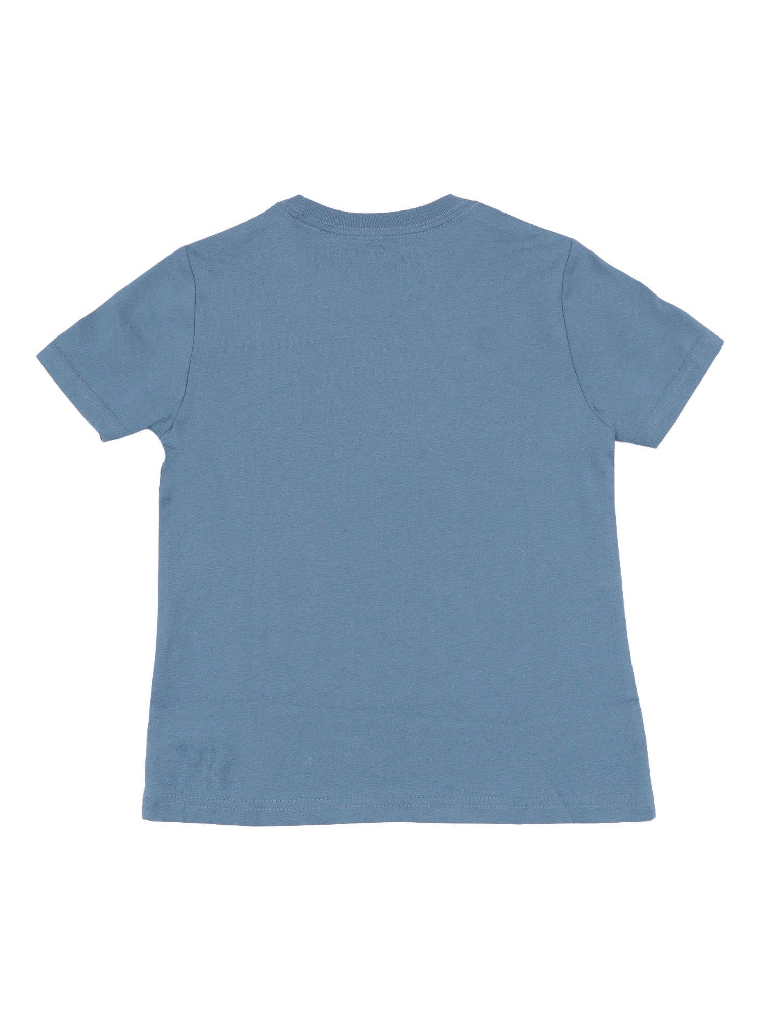 SS CN-TOPS-T-SHIRT Blue Cotton Short Sleeves T-shirt