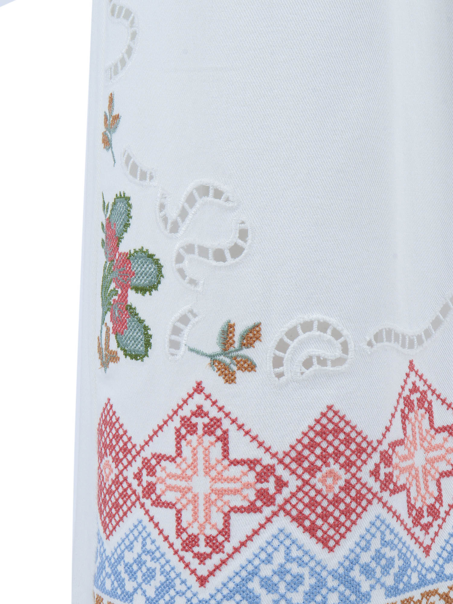 TROUSERS White Cotton Pant