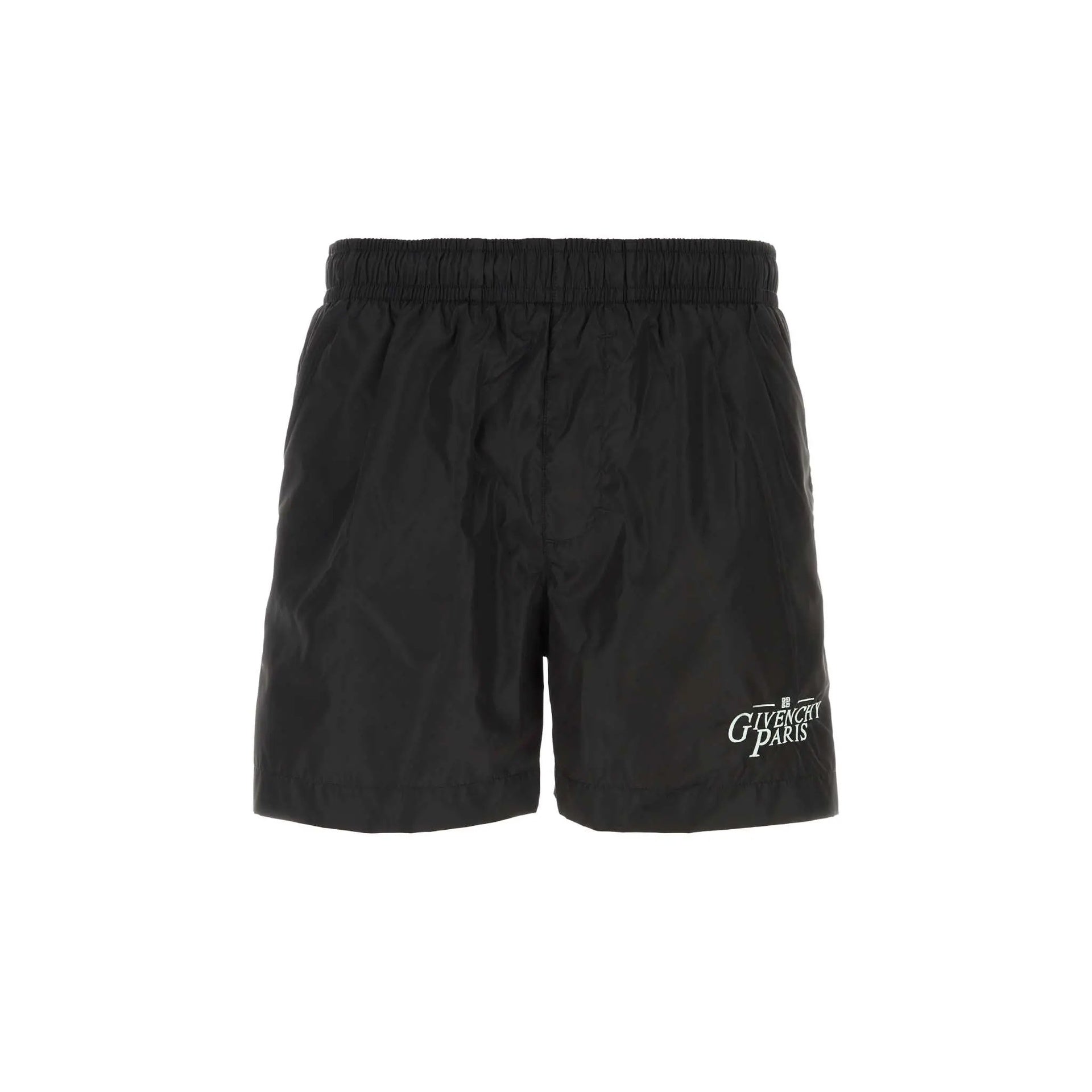 Logo-Embroidered Swim Shorts Black Polyamide