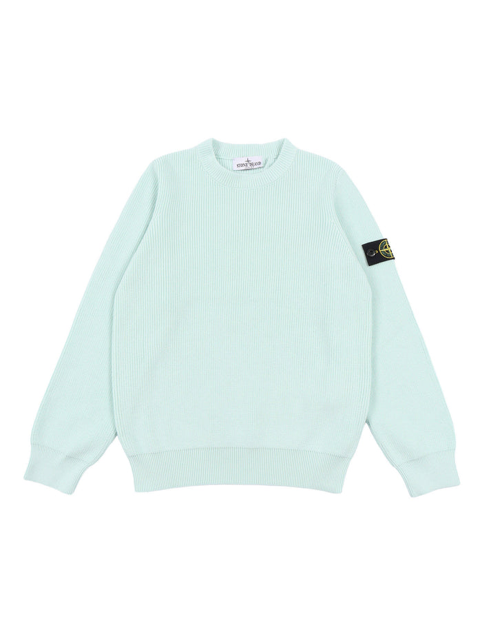 SWEATER Light Blue Cotton Crewneck
