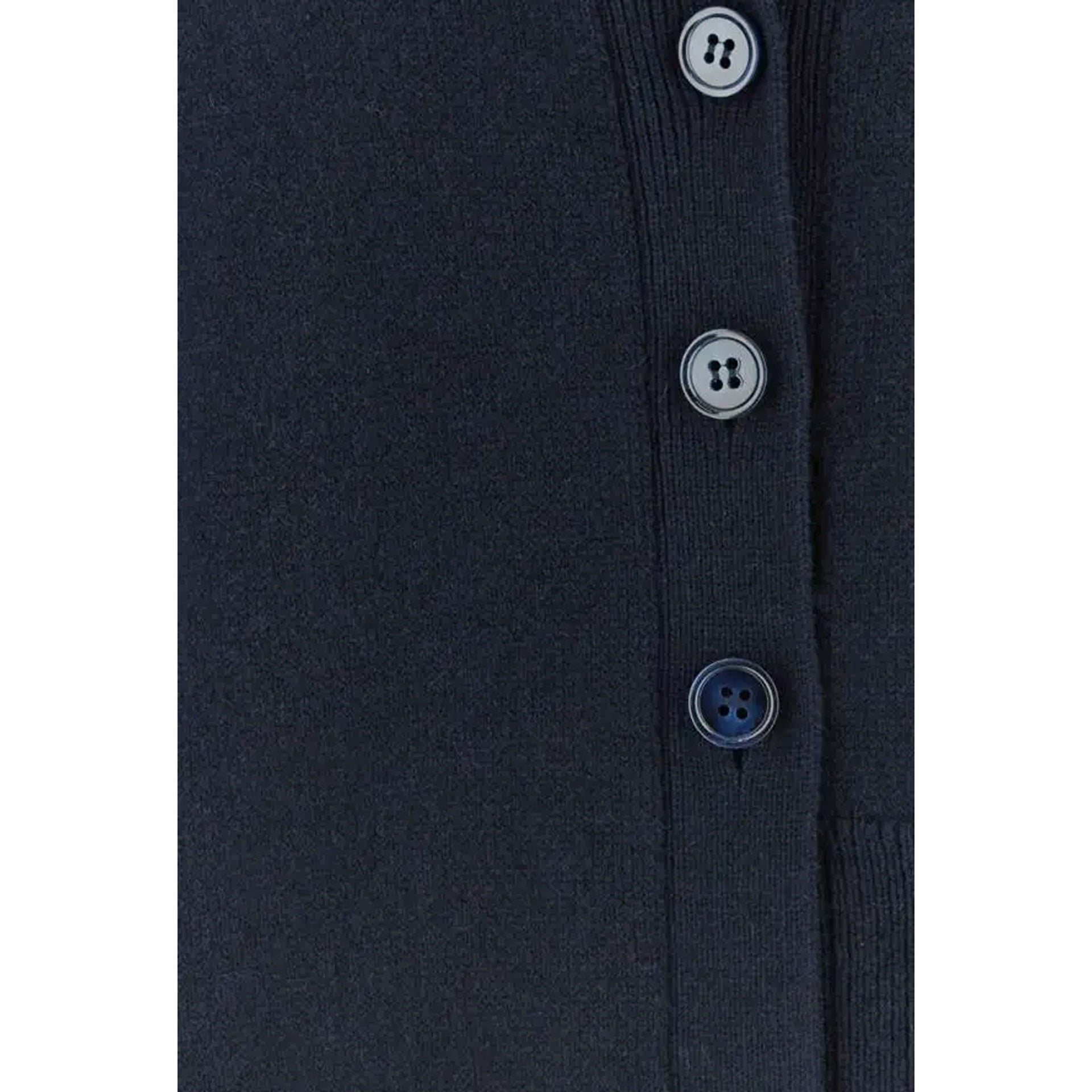 Loewe Asymmetric Cashmere Cardigan Blue