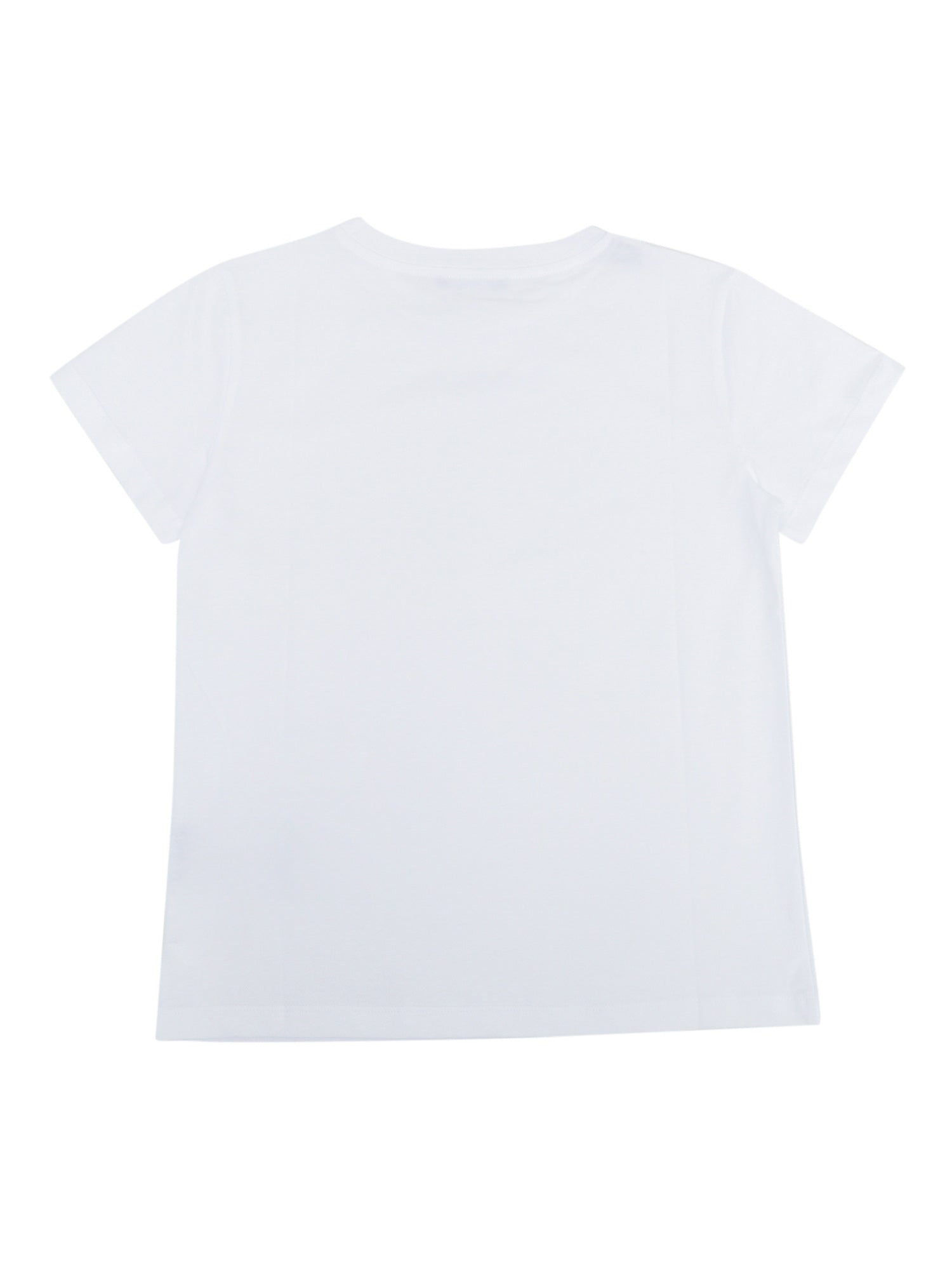 T-SHIRT-TOP White Cotton Short Sleeves T-shirt